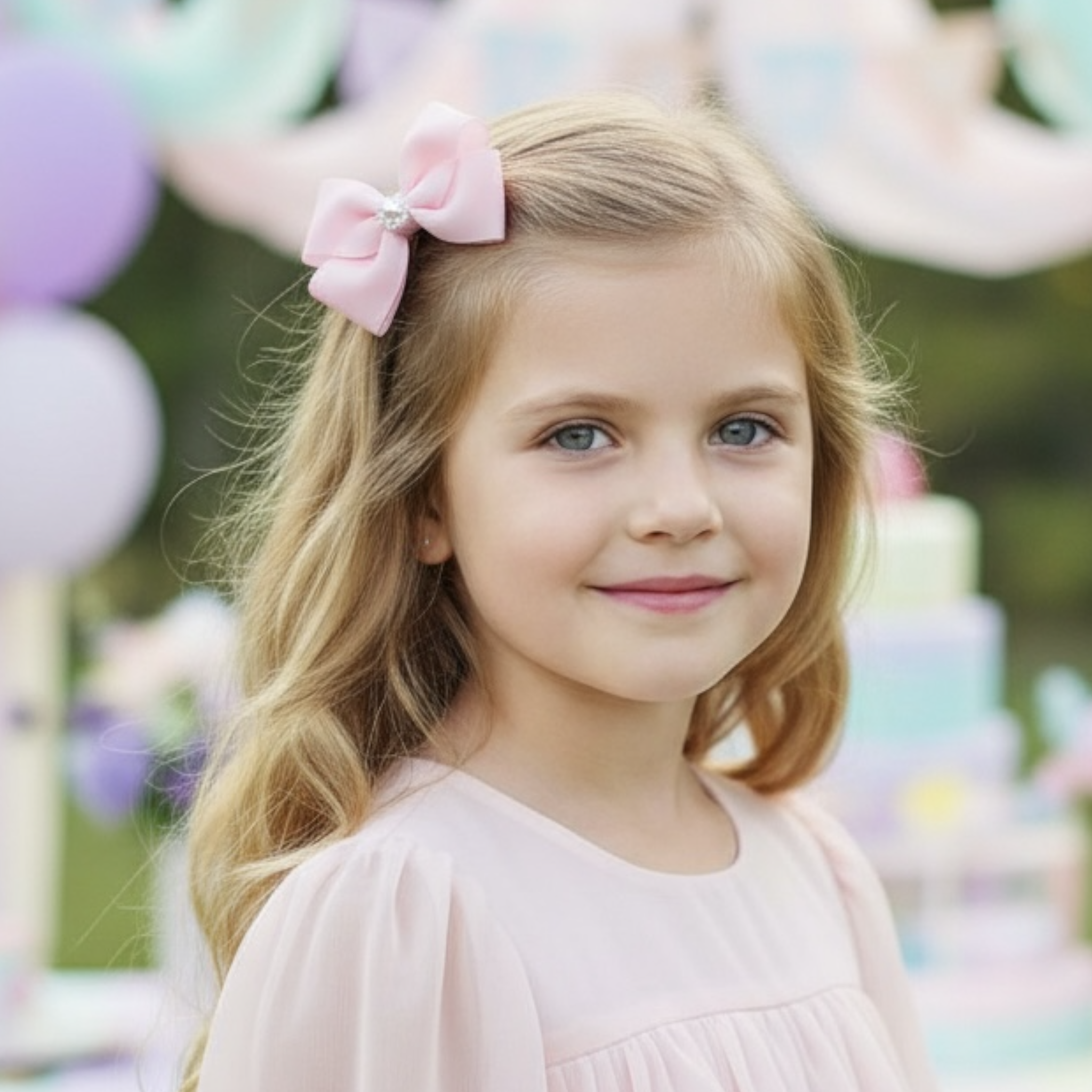 Small double bow with pearl