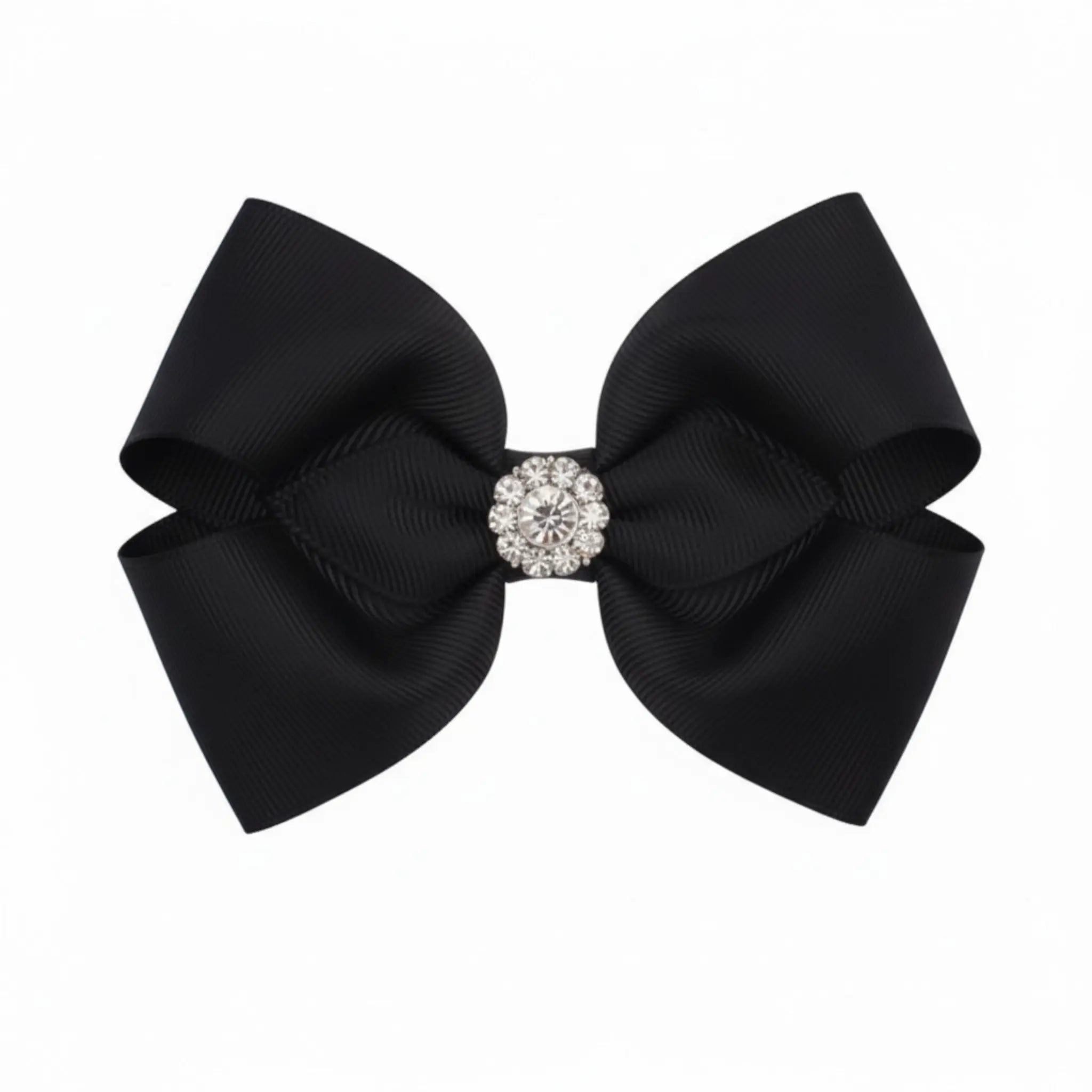 Large grosgrain double bow with rhinestone Cute Cute