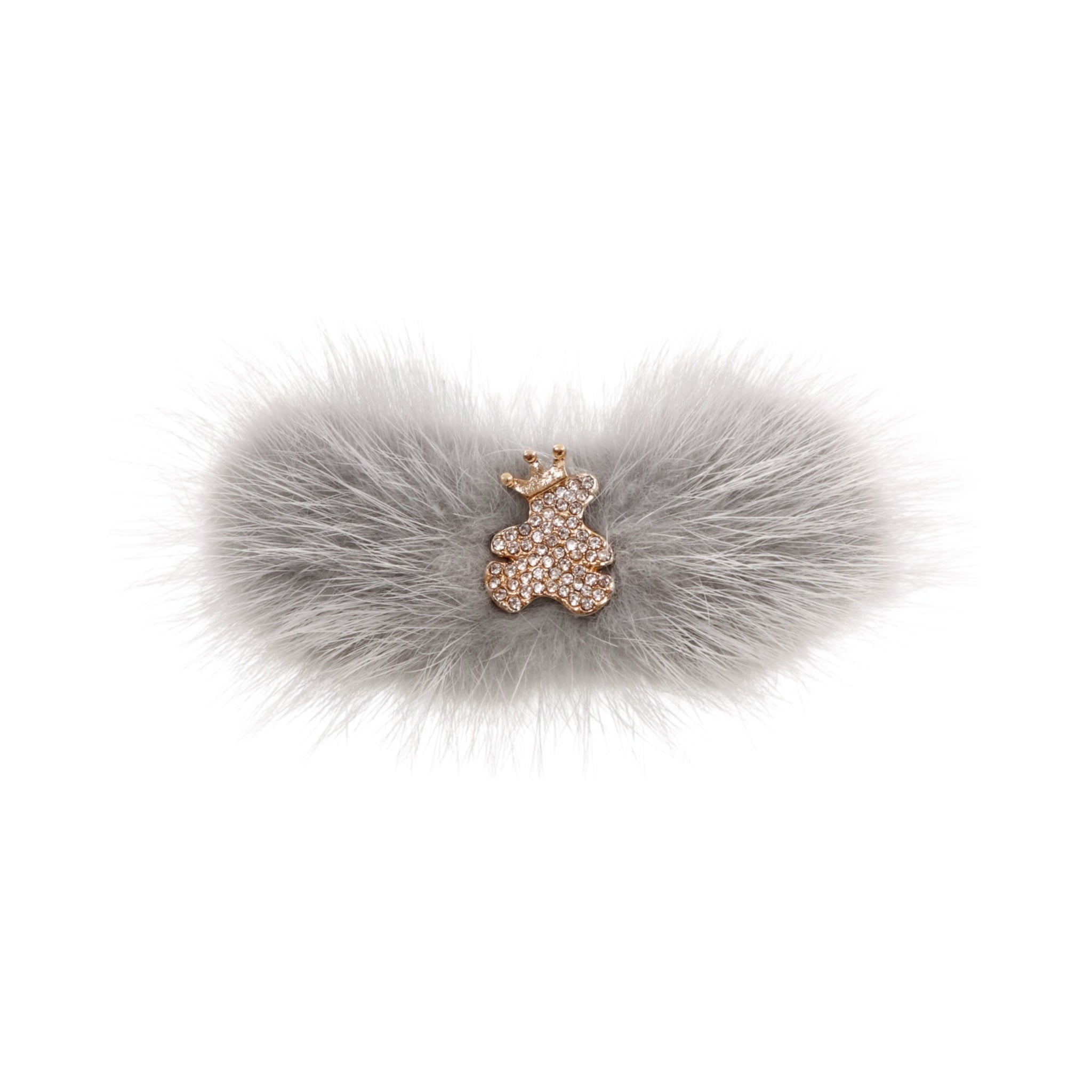 Fur mink bow with teddy