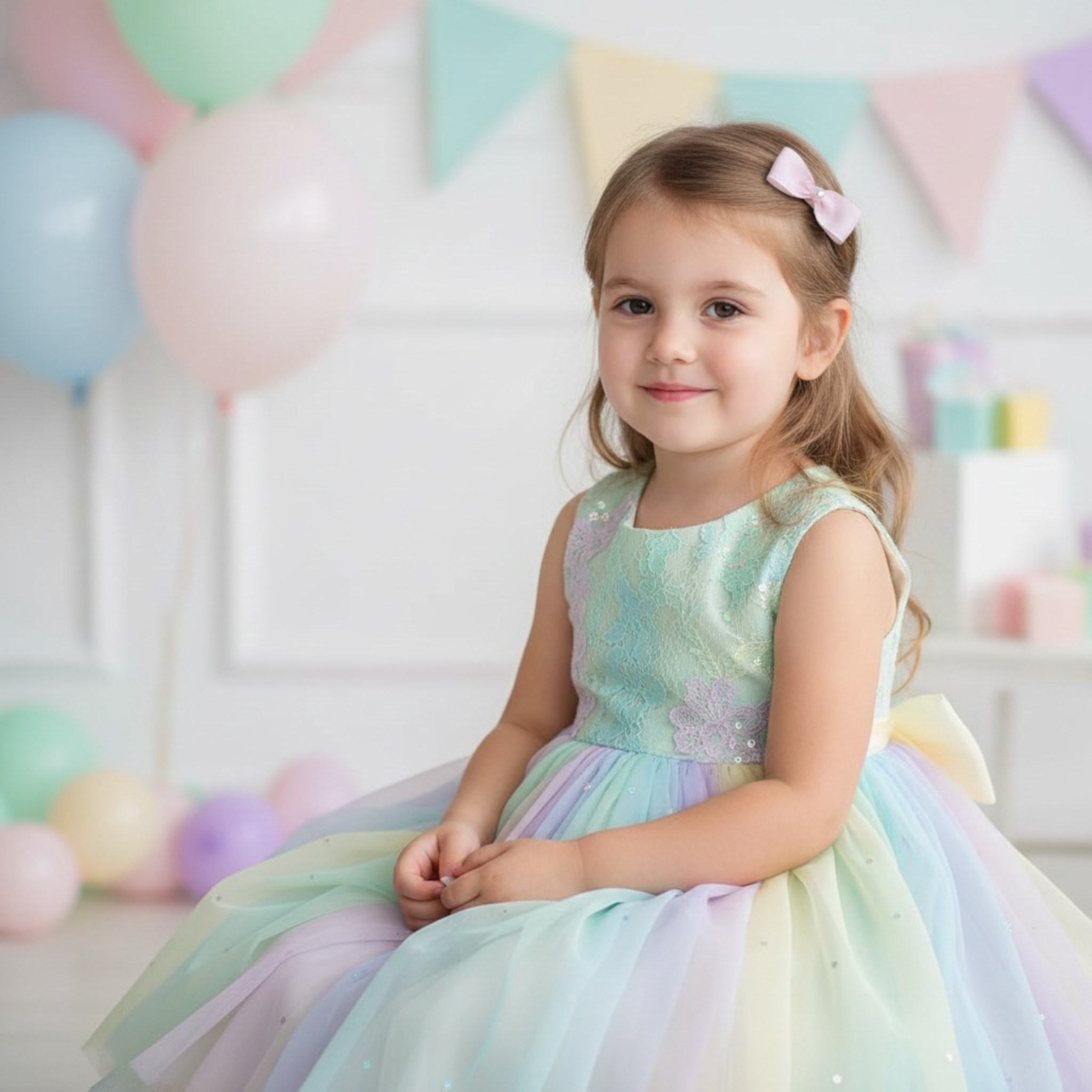 Small single bow with a pearl