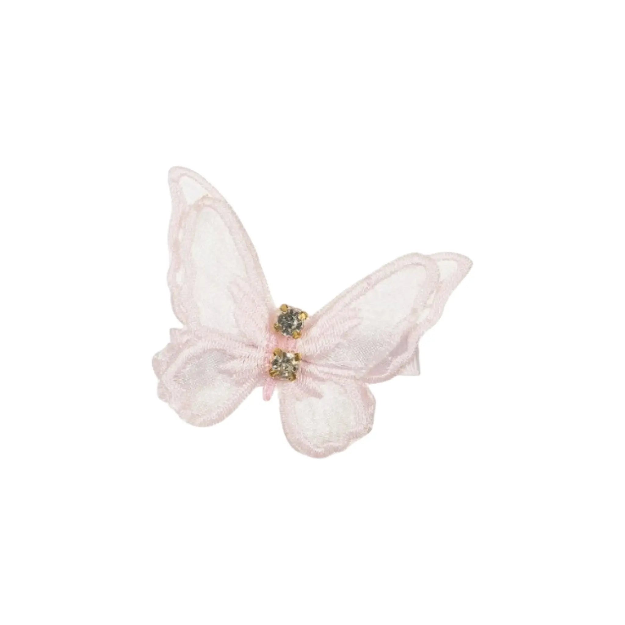 Pink buterfly with rhinestones Cute Cute