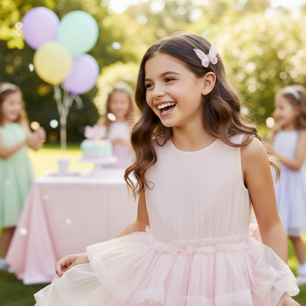 Pink buterfly with rhinestones