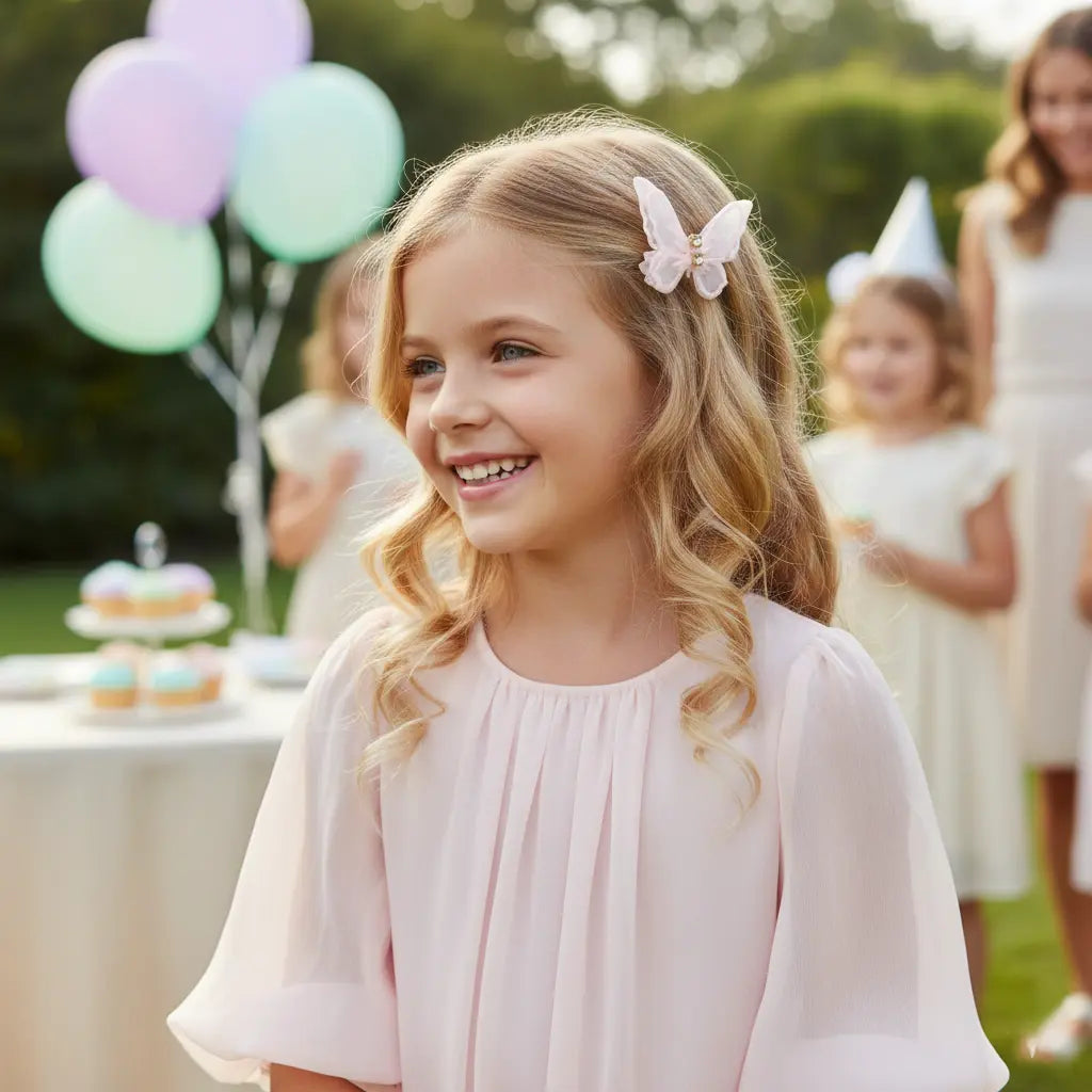 Pink buterfly with rhinestones Cute Cute