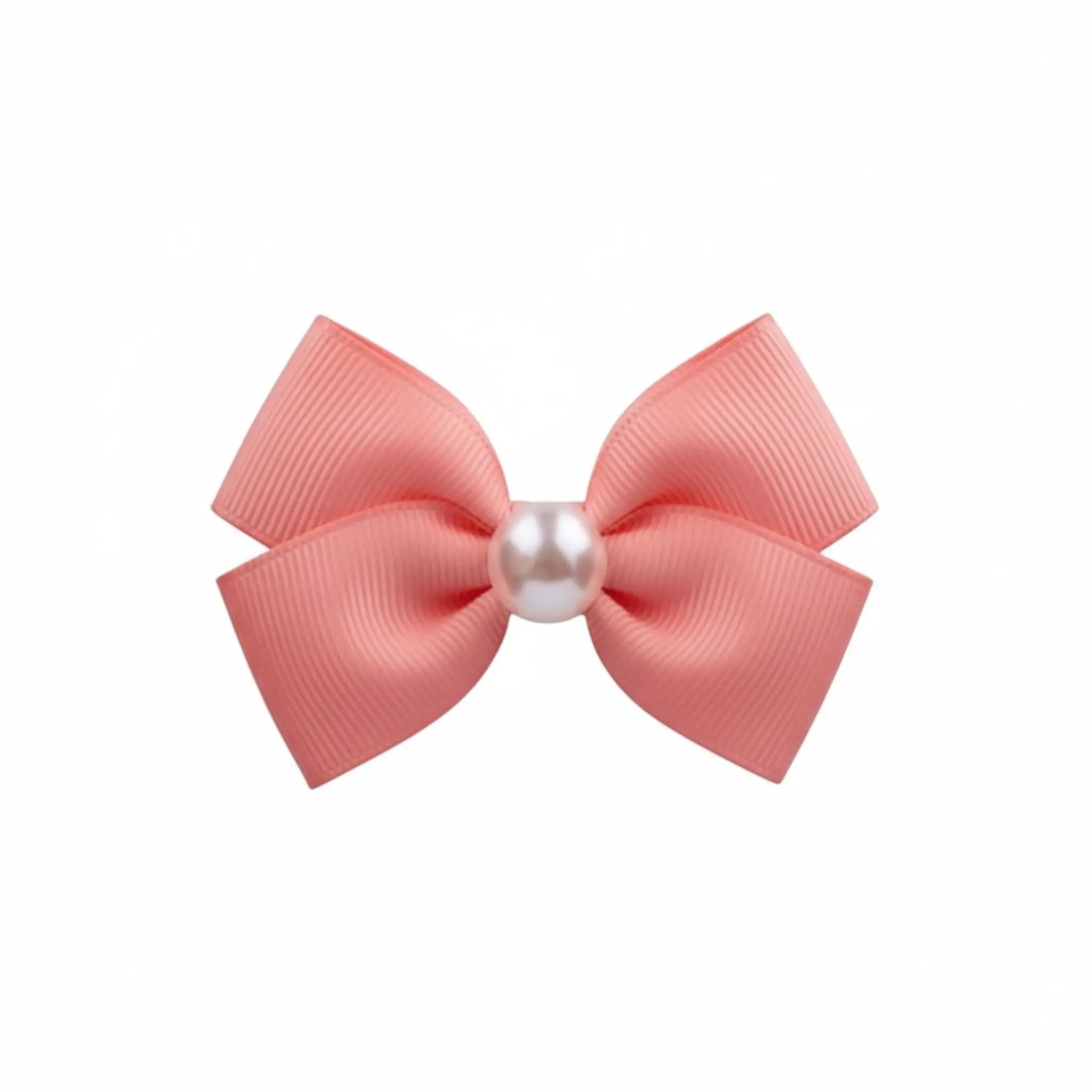Small double bow with a big pearl Cute Cute