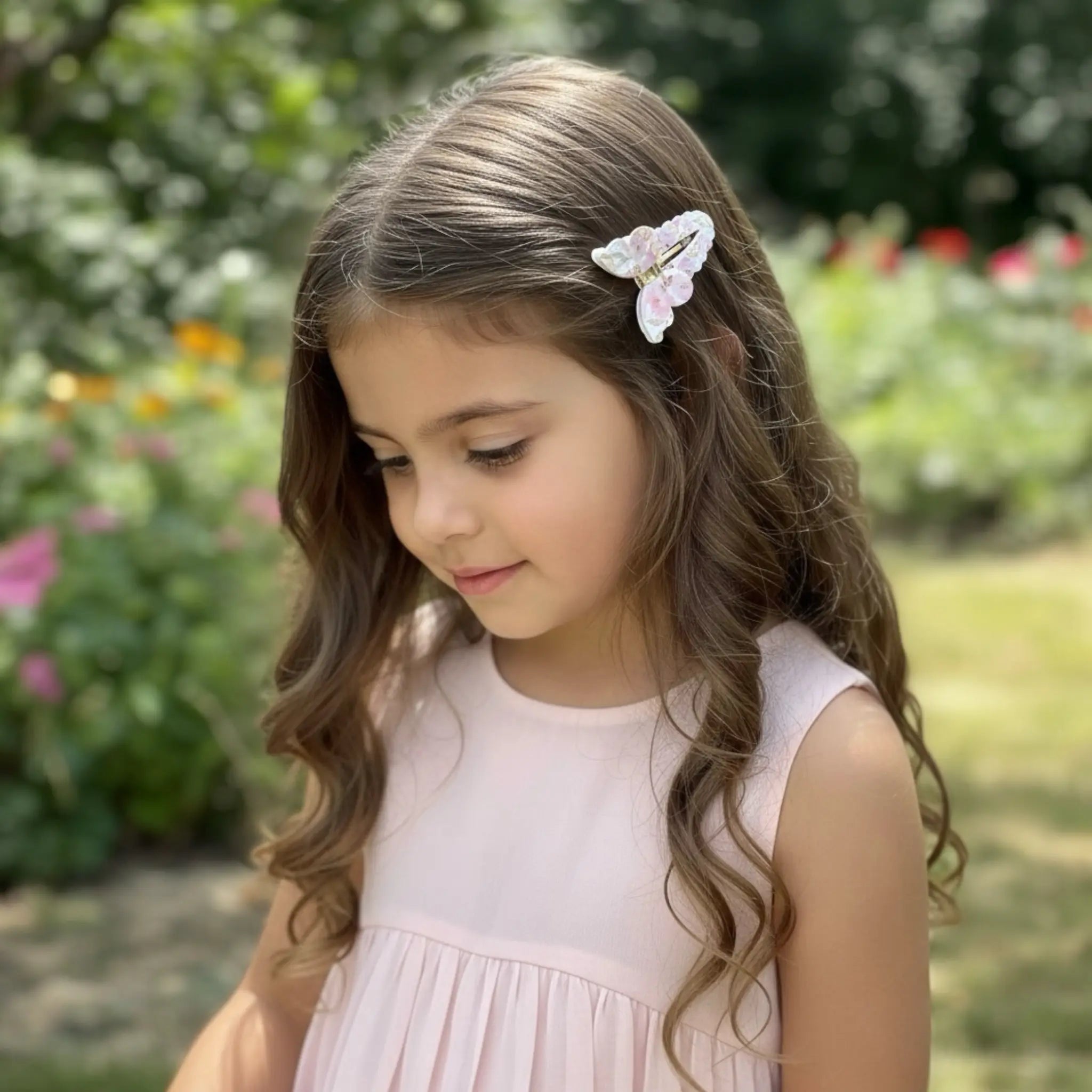 Set of two floral leatherette bow Cute Cute