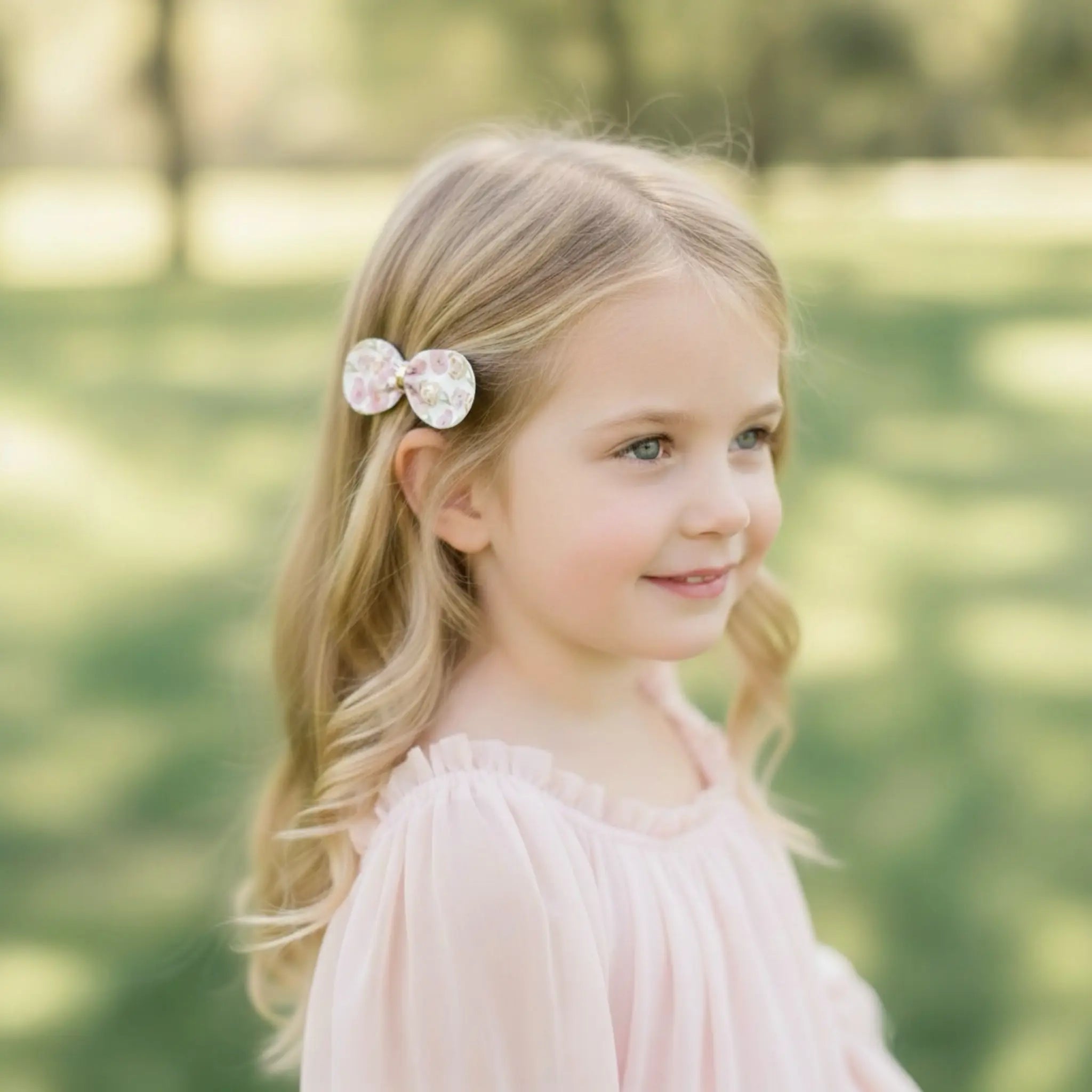 Set of two floral leatherette bow Cute Cute