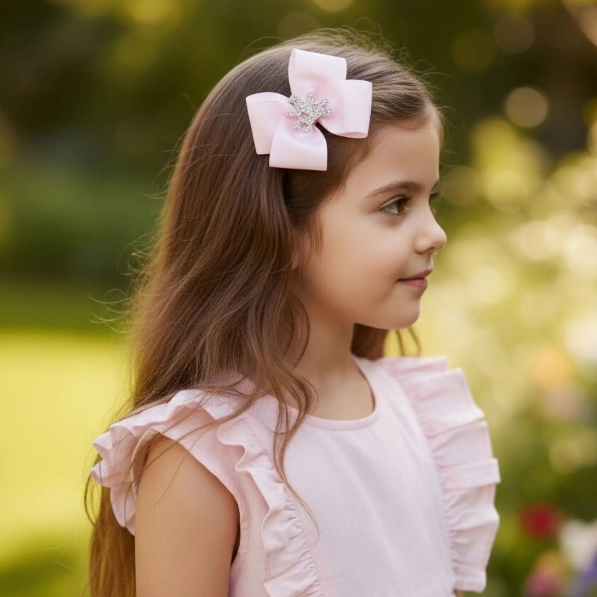 Grosgrain double large bow with a crown Cute Cute