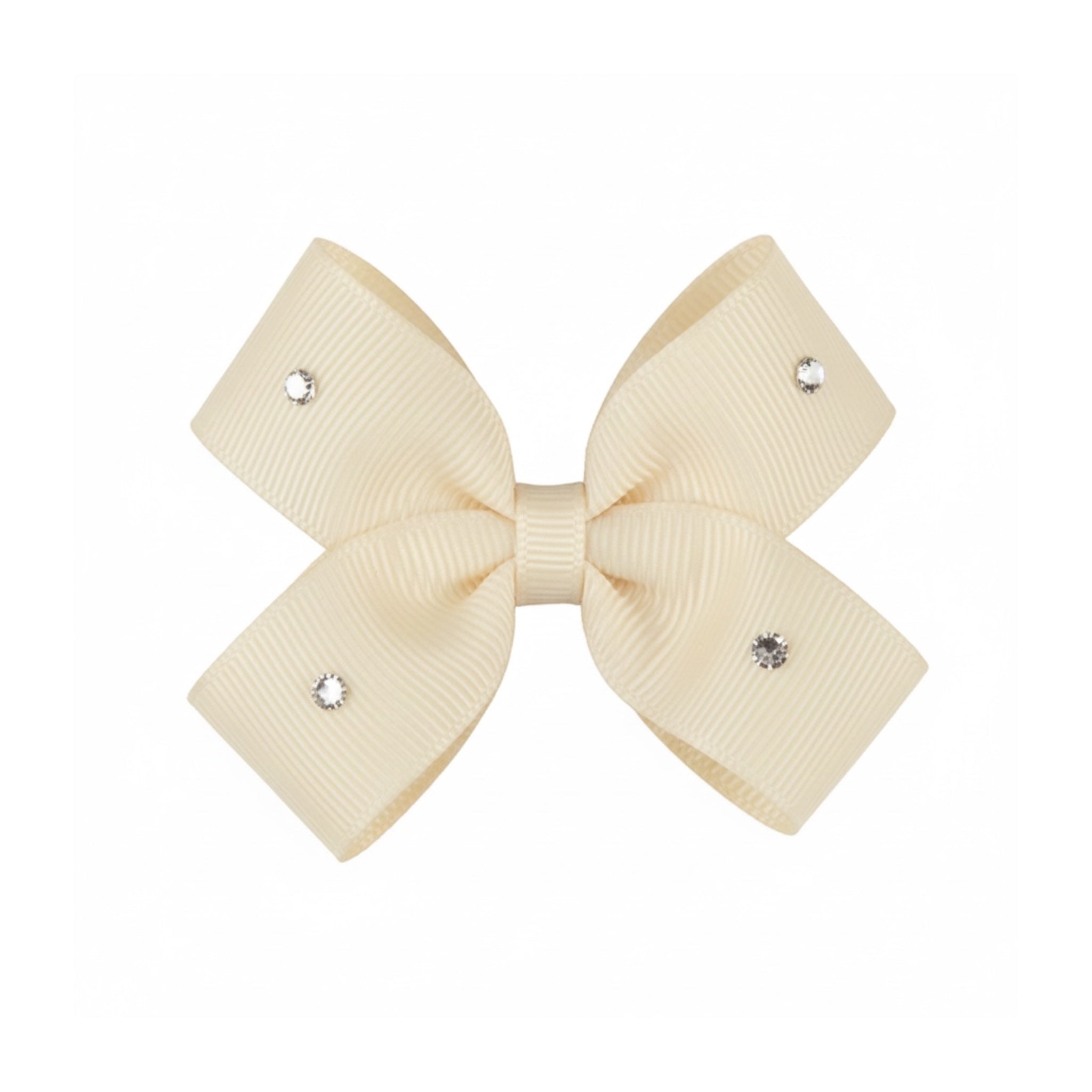 Small double bow with Swarovski crystals