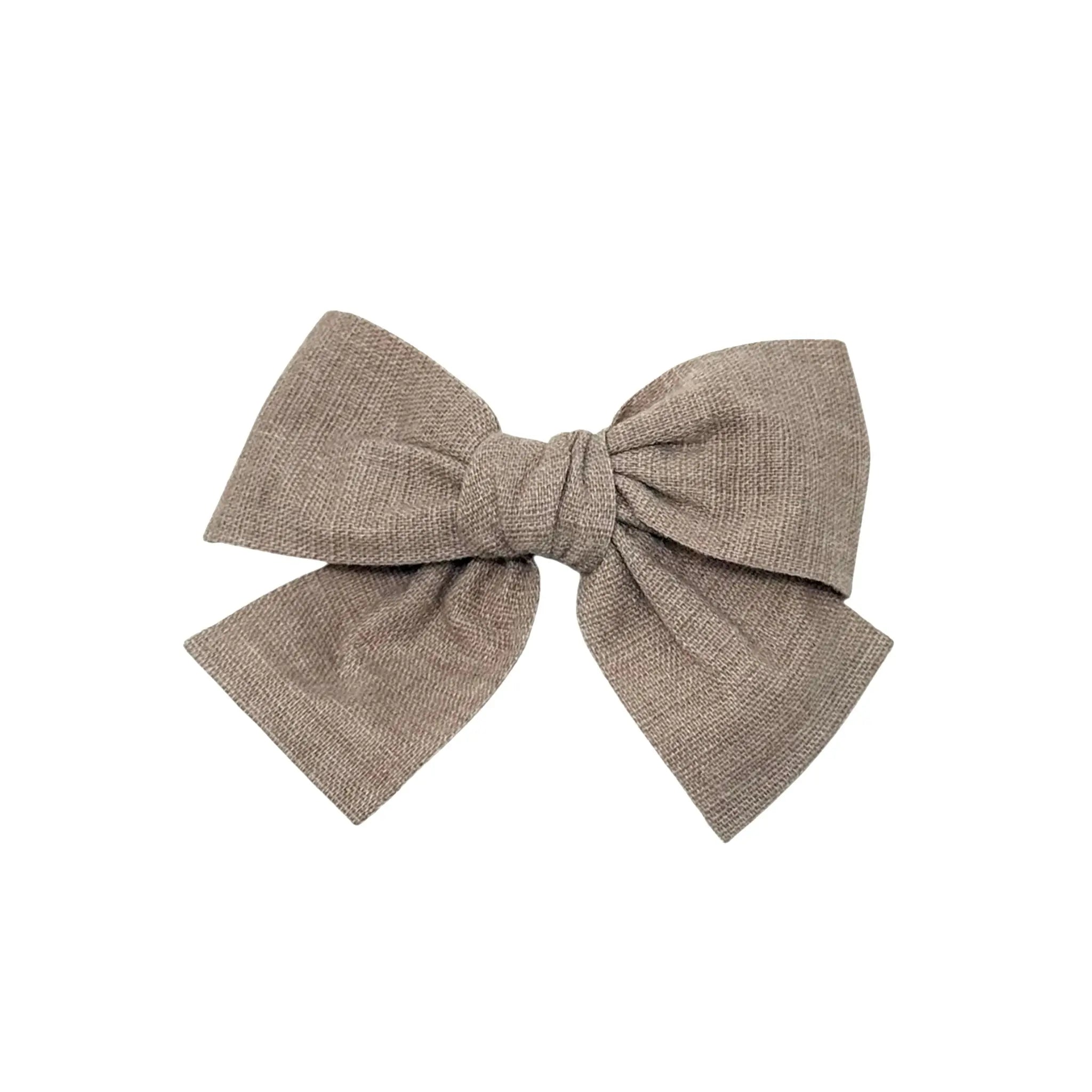 Light brown fabric bow Cute Cute