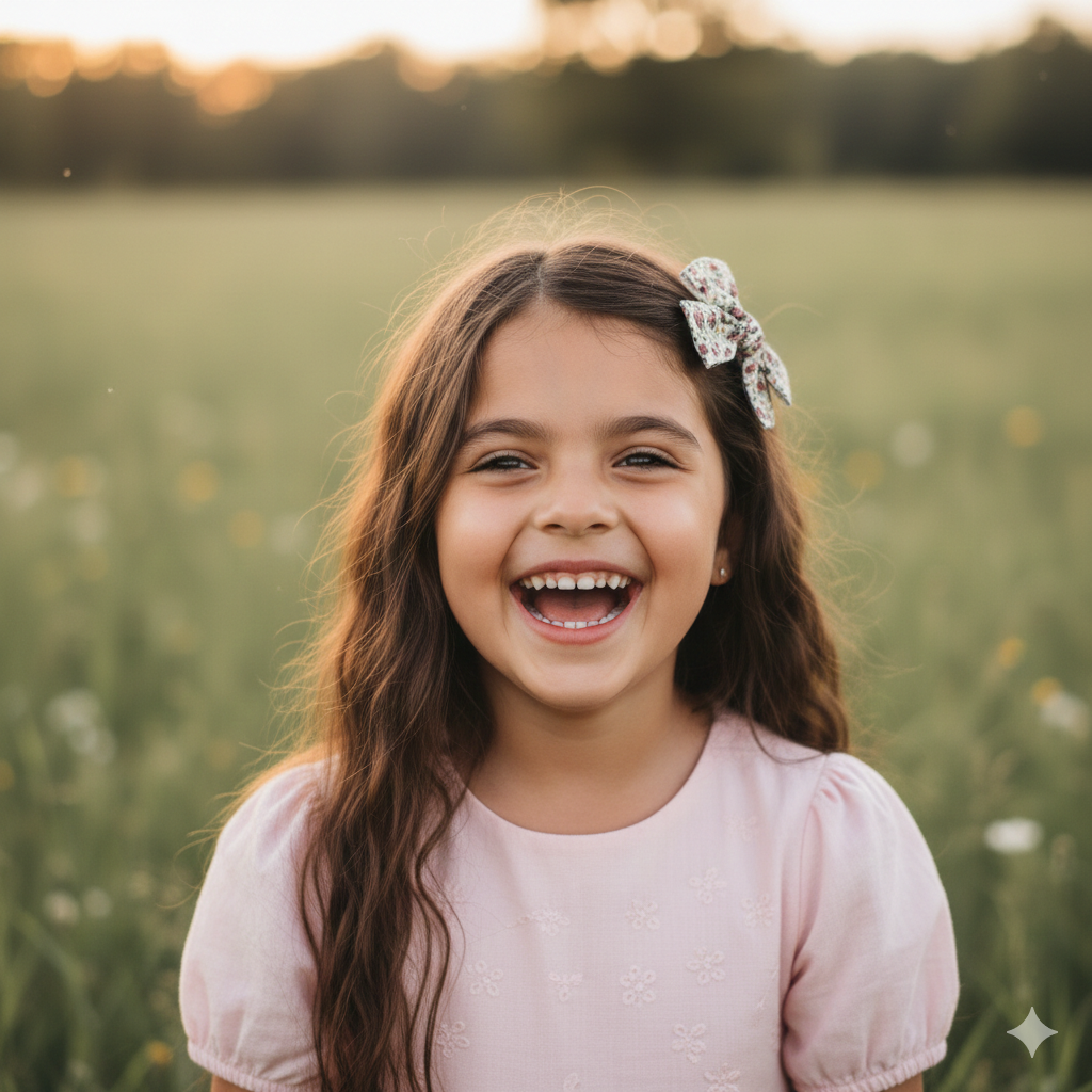Floral multicolour bow fabric bow