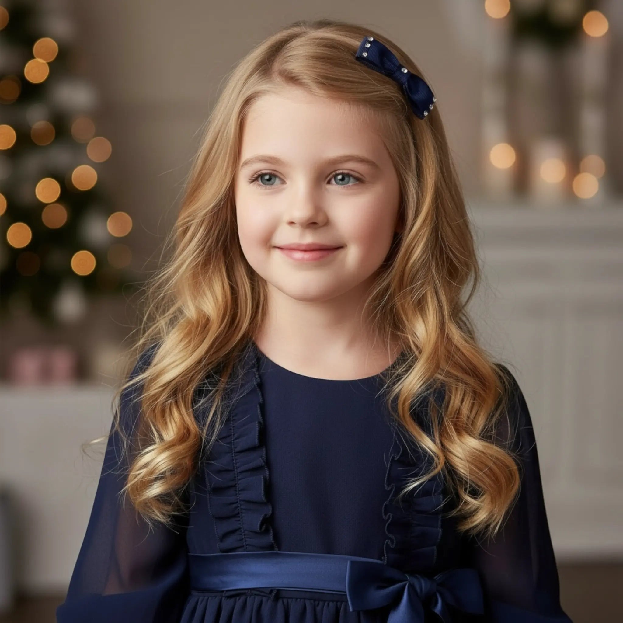 Small single bow with Swarovski crystals Cute Cute