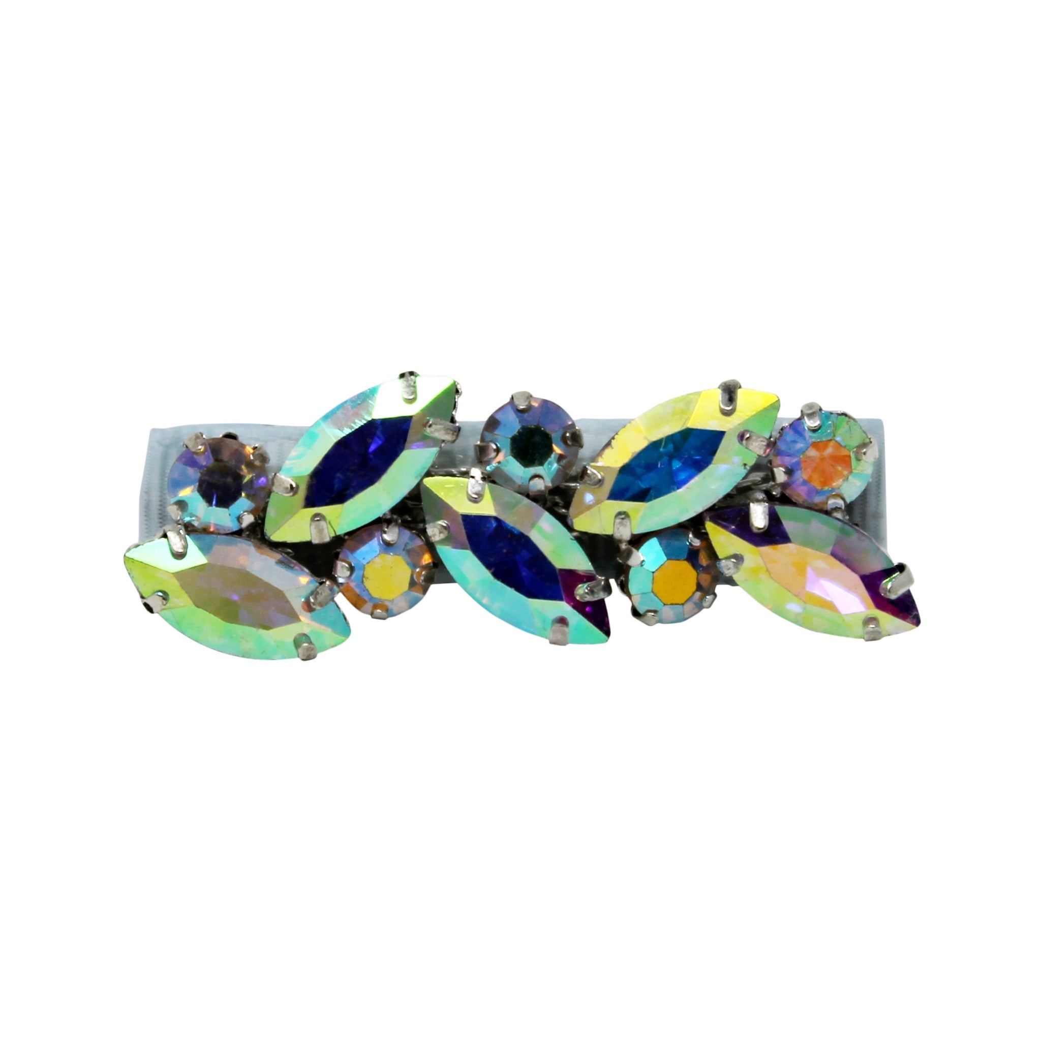 AB sparkly crystal trim on a clip