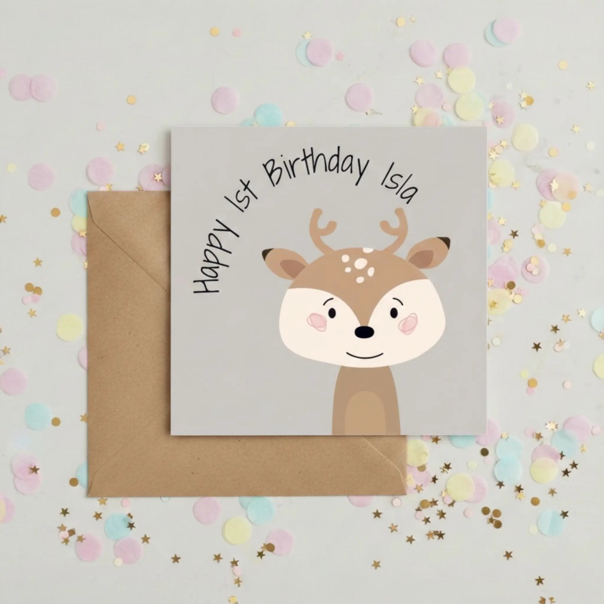 Personalised Happy Birthday with childs name Cute Cute