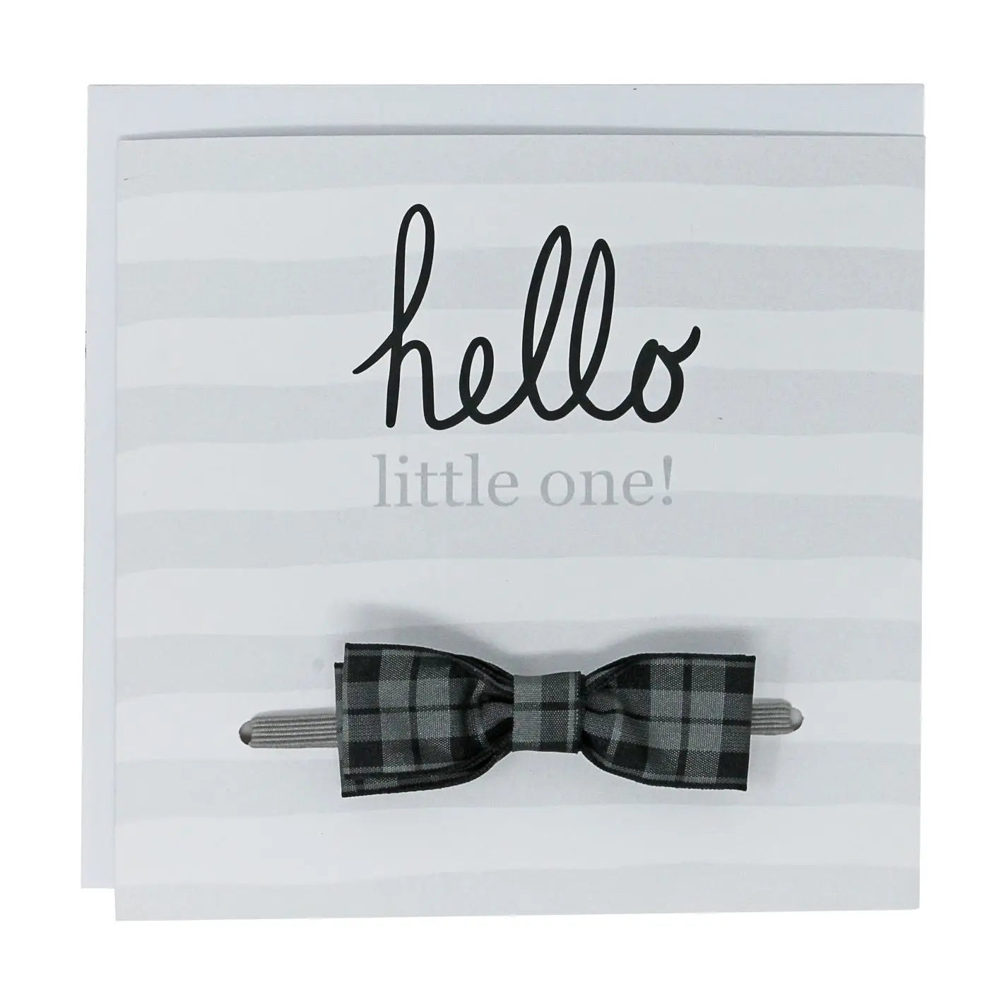 Hello little one- checked grey and black bow tie for boys Cute Cute