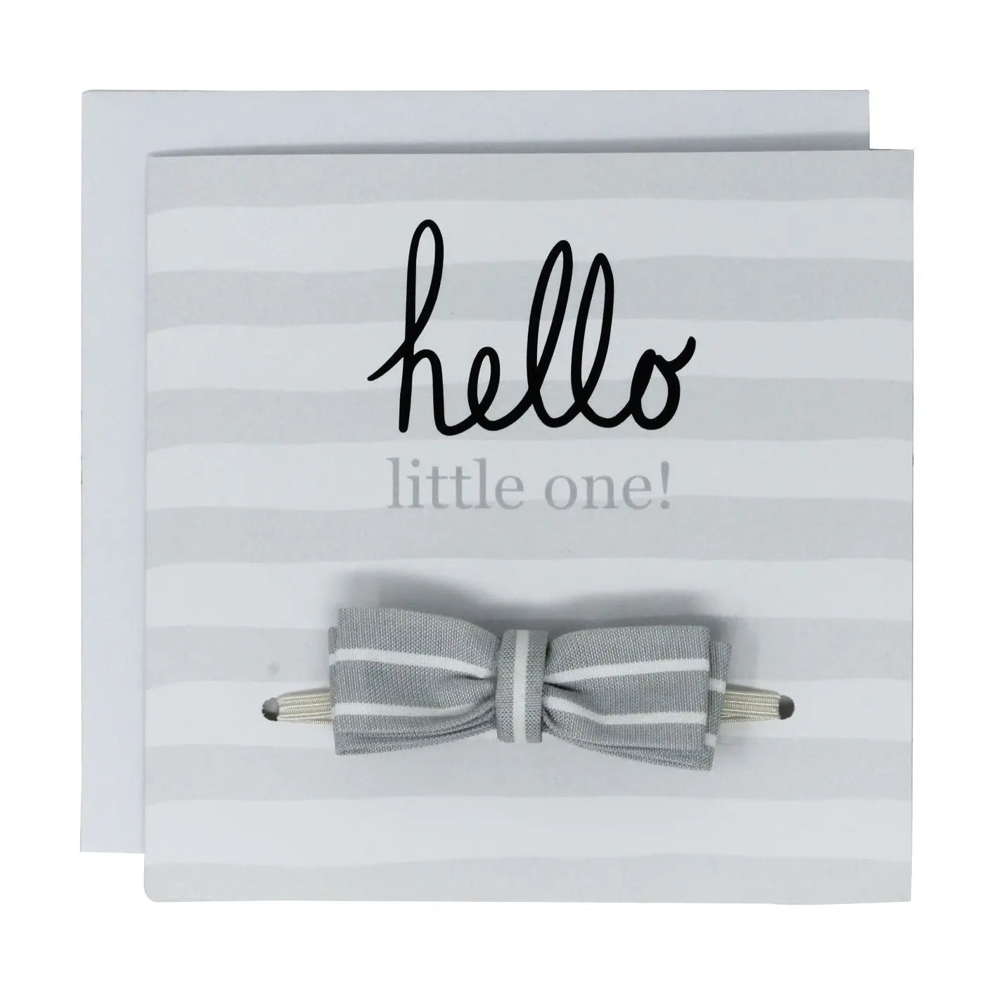 Hello little one- stripy grey bow tie for little boys Cute Cute