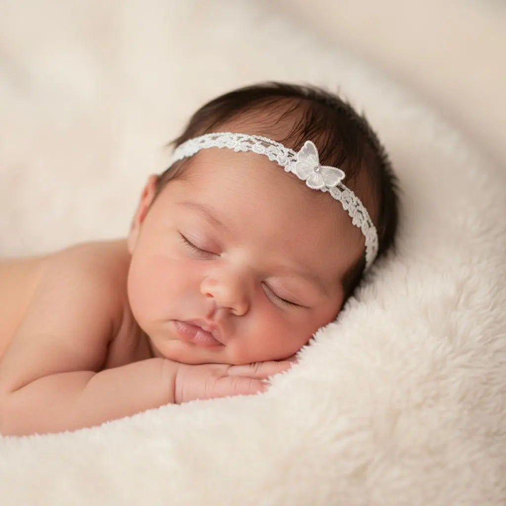 Delicate lace decorated with diamante and butterfly Cute Cute