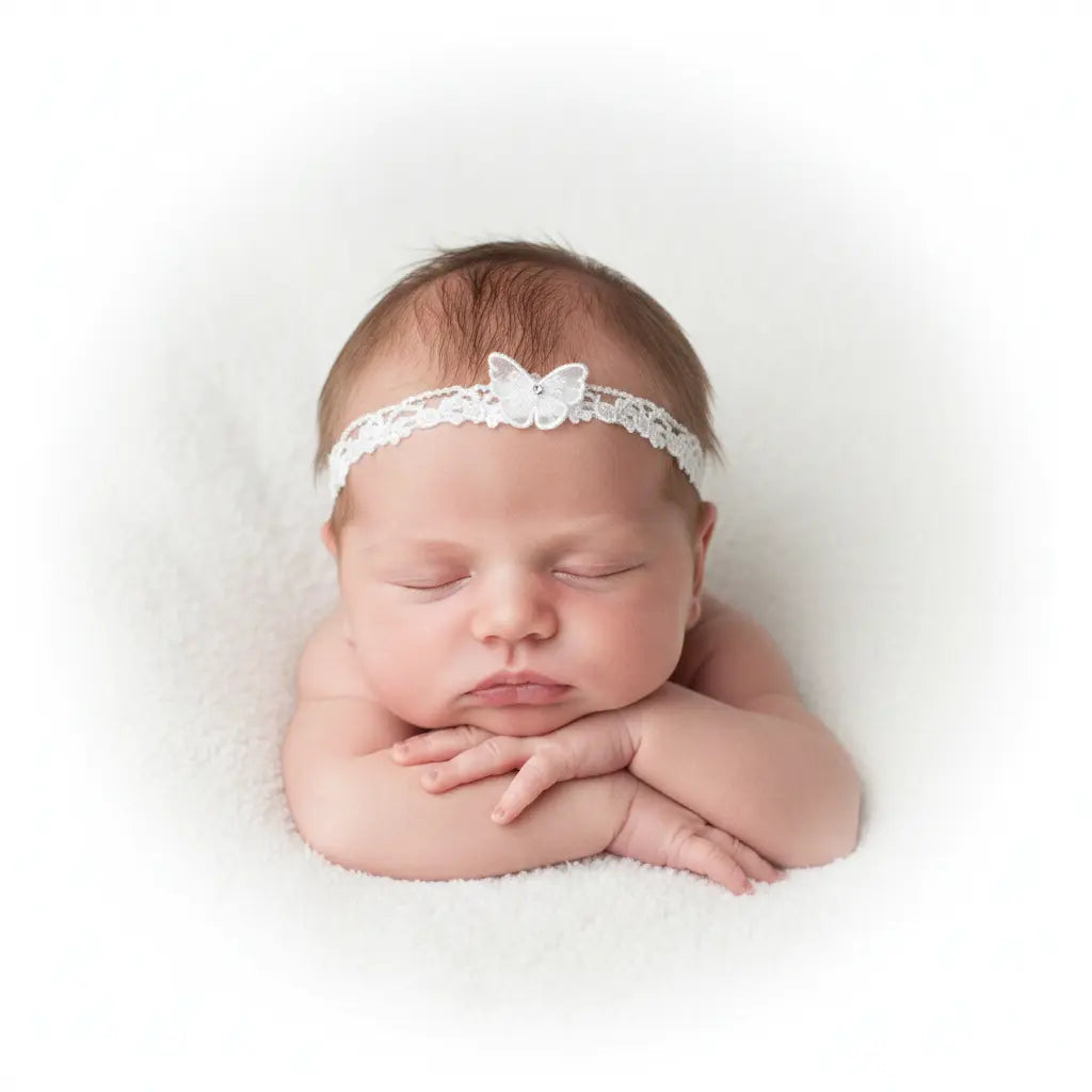 Delicate lace decorated with diamante and butterfly Cute Cute