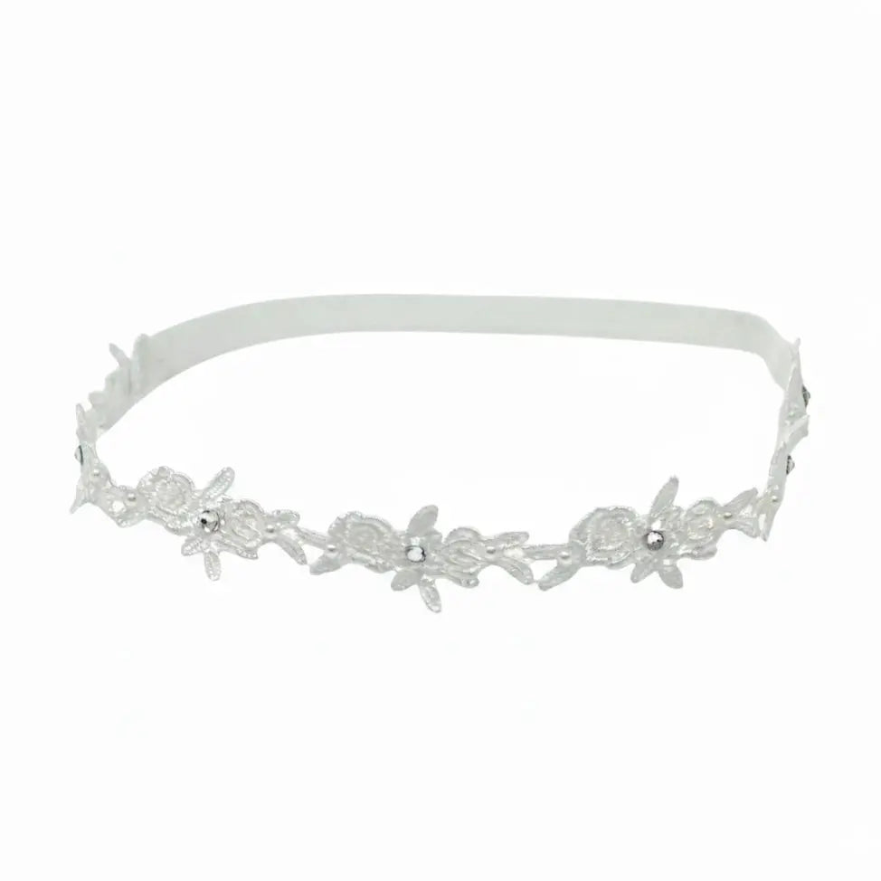 Off white flower trim on a headband Cute Cute