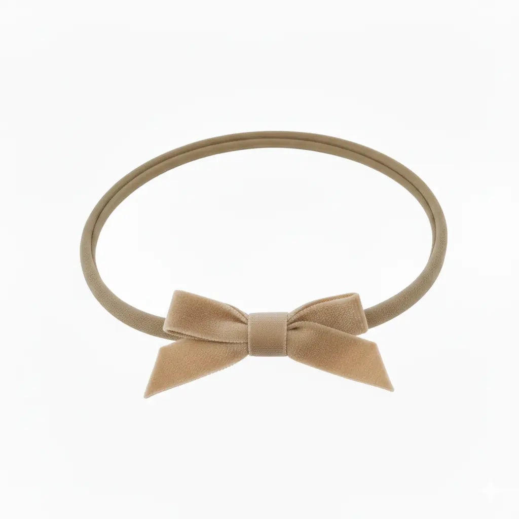 Small velvet bow on a headband Cute Cute