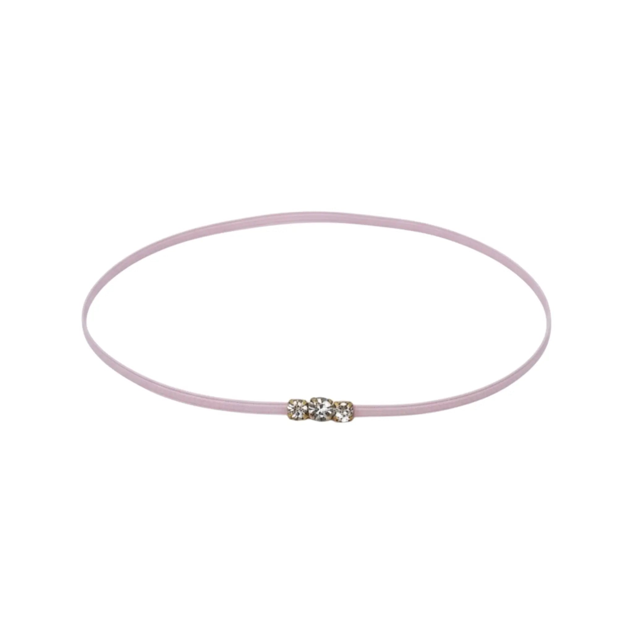 Gold cased diamante on a thin elastic headband Cute Cute