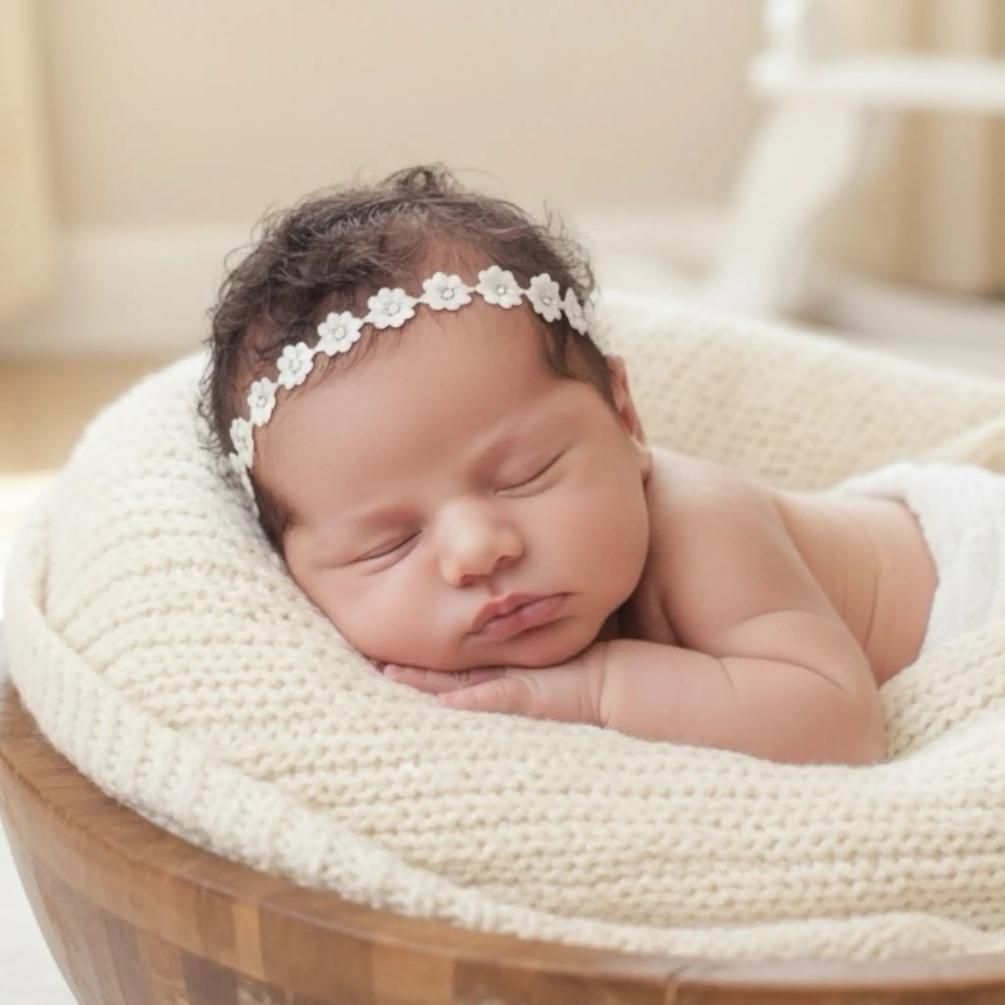 Ivory flower chain with diamante Cute Cute