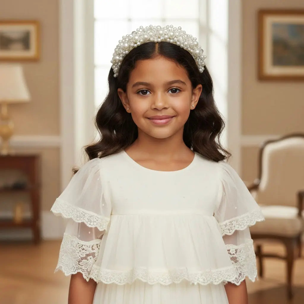 Pearl patch on a soft headband Cute Cute