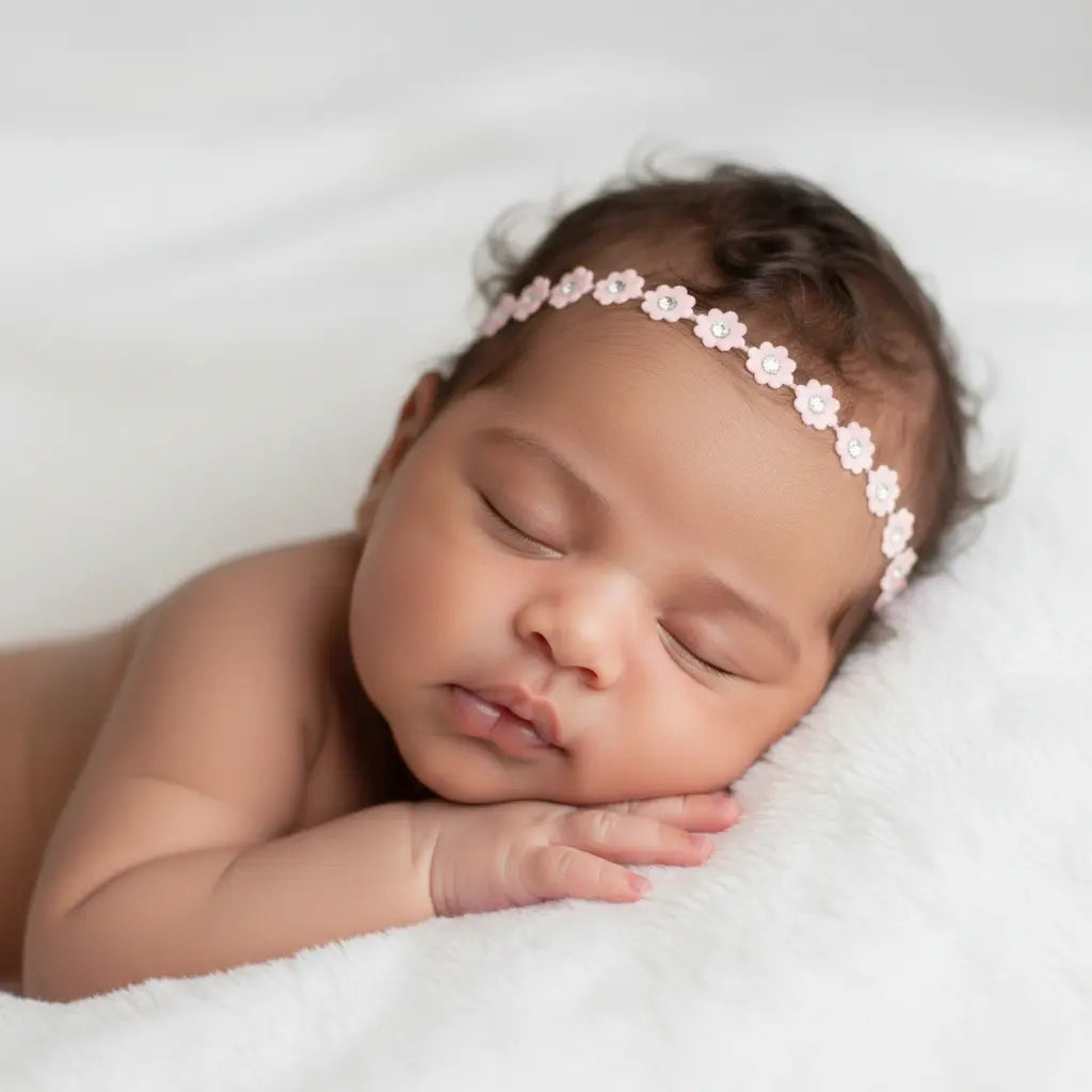 Pink flower chain with diamante Cute Cute