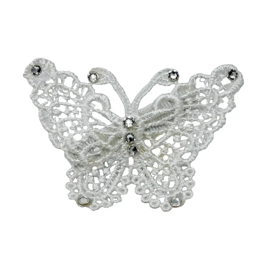 Lace butterfly with Swarovski diamante clip. Cute Cute
