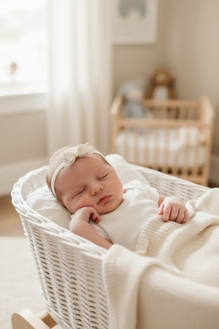 Blush pink bow on a soft elastic headband Cute Cute