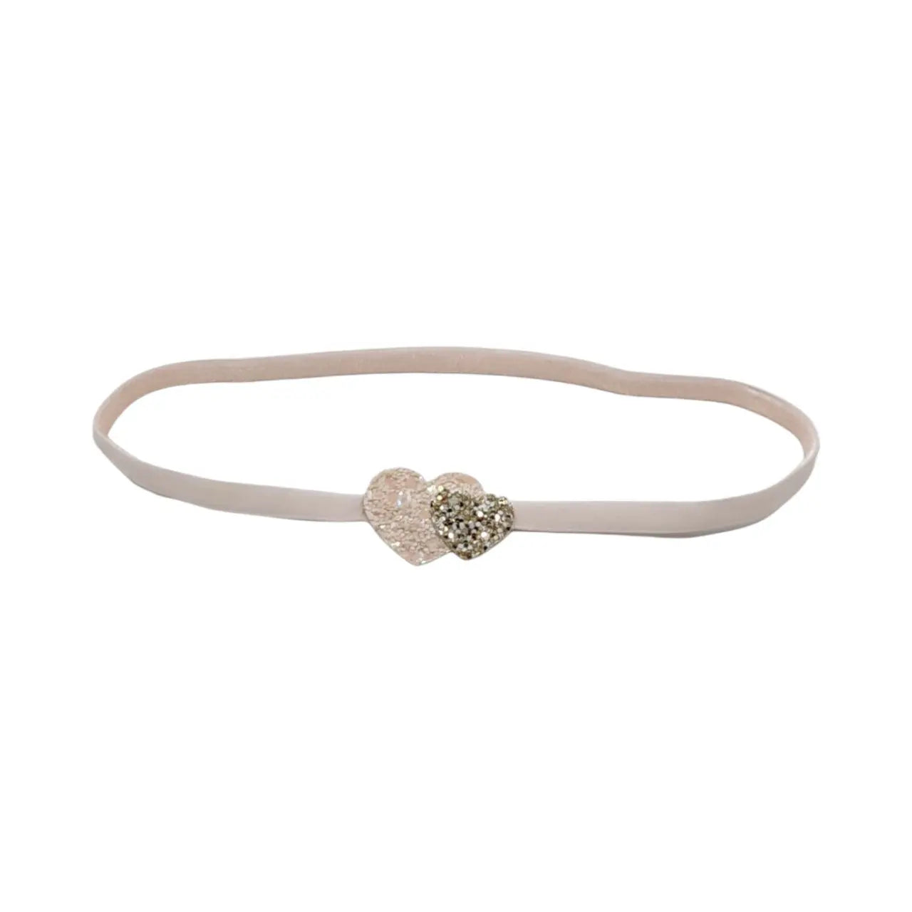 Two little cute hearts on a soft elastic headband Cute Cute