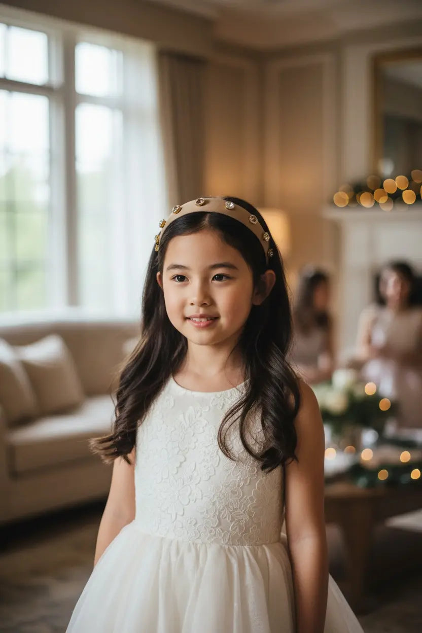 Bronze alice band with bronze rhinestones Cute Cute