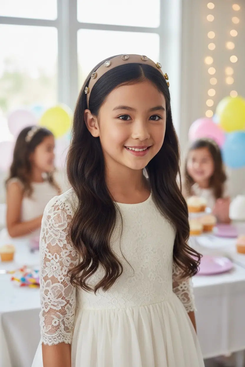 Bronze alice band with bronze rhinestones Cute Cute