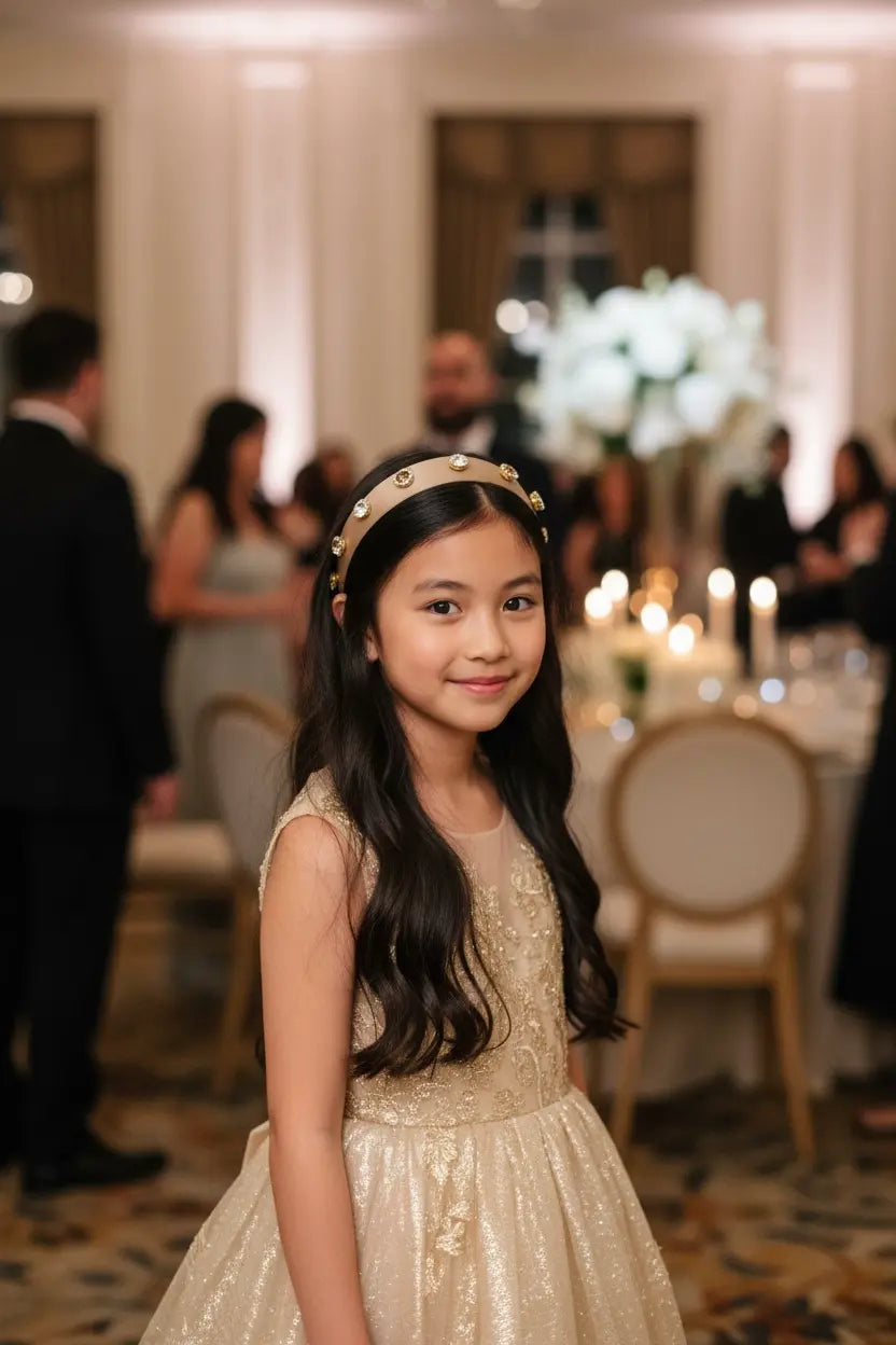 Bronze alice band with bronze rhinestones Cute Cute