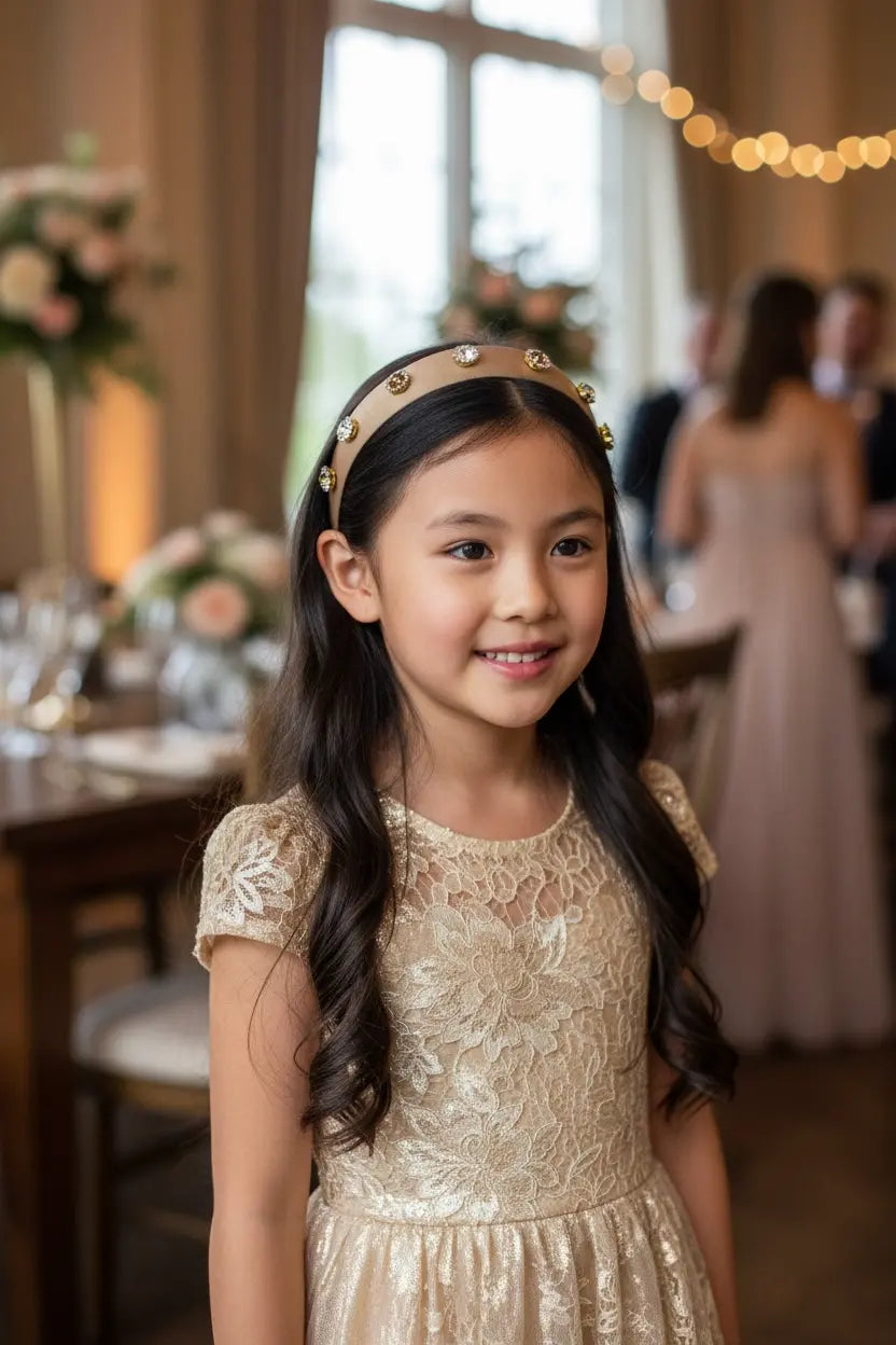 Bronze alice band with bronze rhinestones Cute Cute