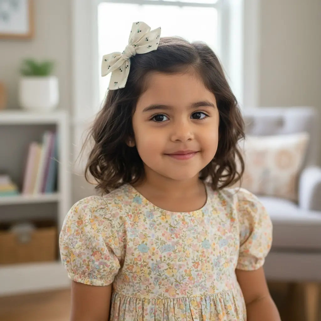 Cherries off white stripy bow Cute Cute