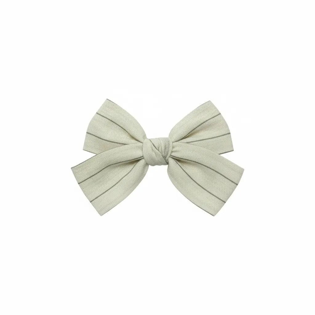 Off white stripy bow Cute Cute