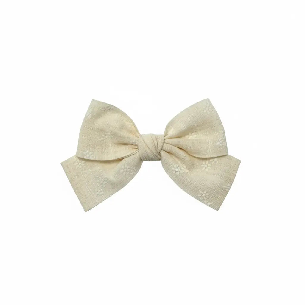 Floral ivory bow Cute Cute