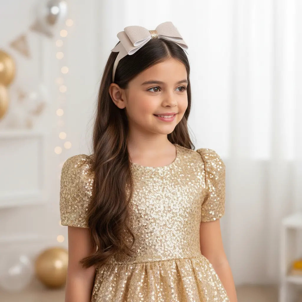 Leatherette bow on a satin alice ban Cute Cute