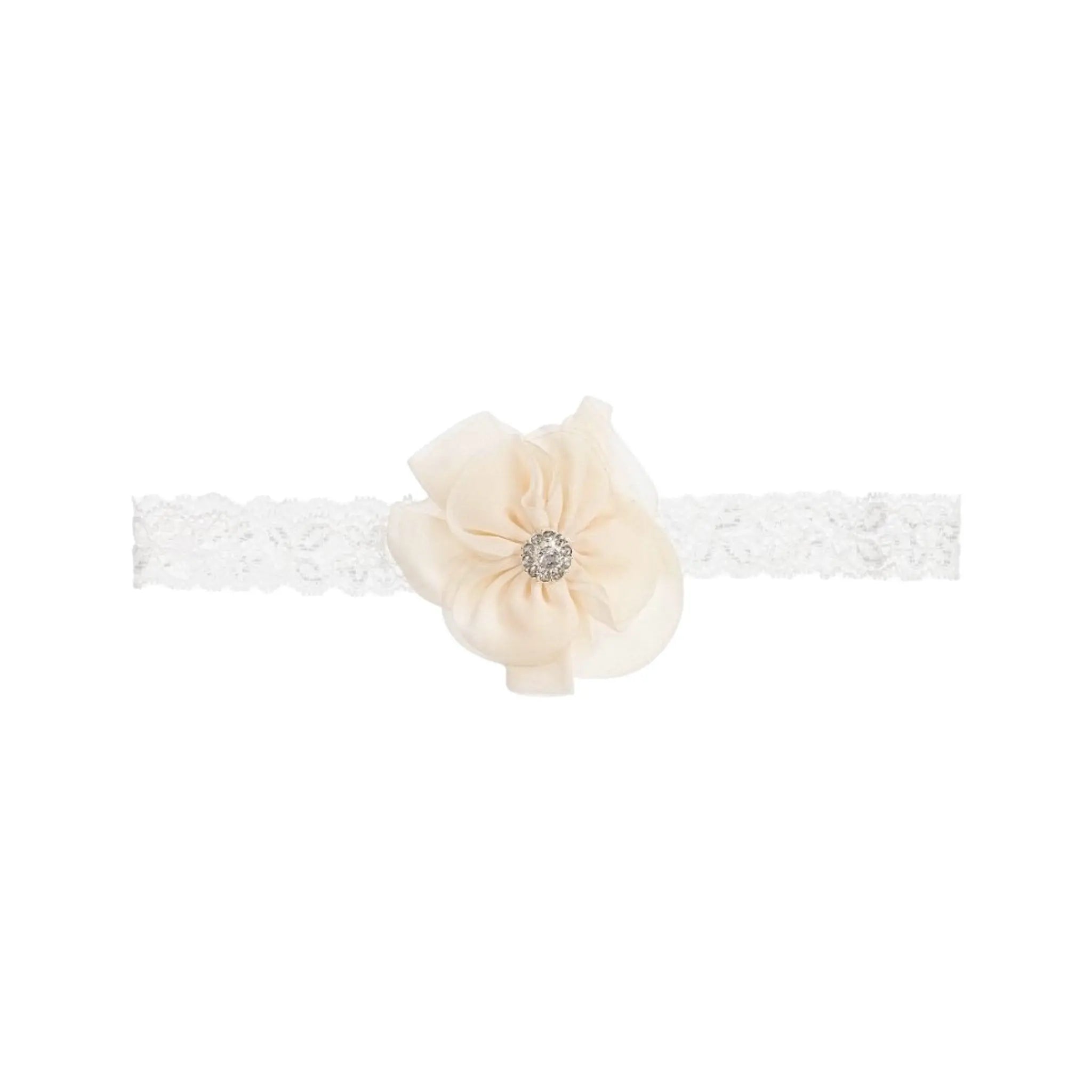 Ivory flower on soft lace Cute Cute