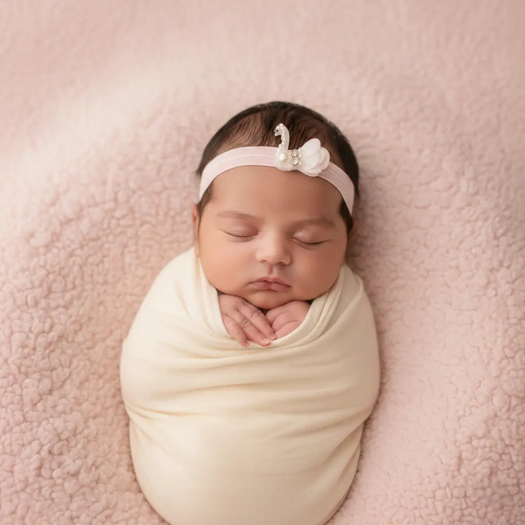 Pearl swan on a soft headband Cute Cute