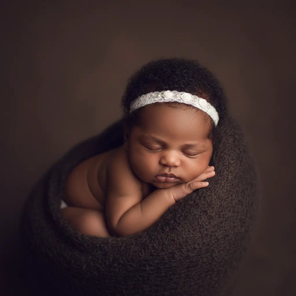 Lace headband with white roses Cute Cute