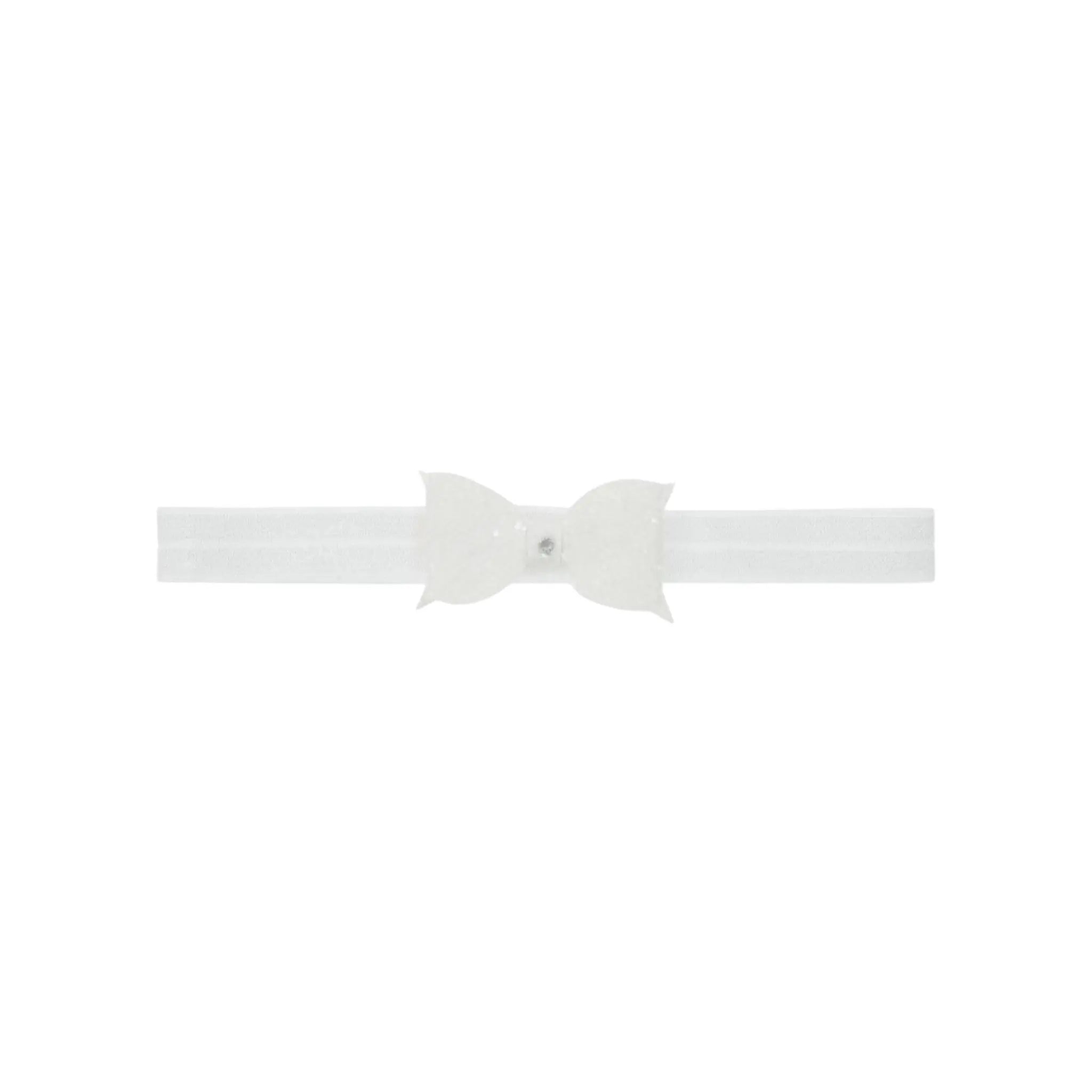 Off white glitter bow on a soft headband Cute Cute
