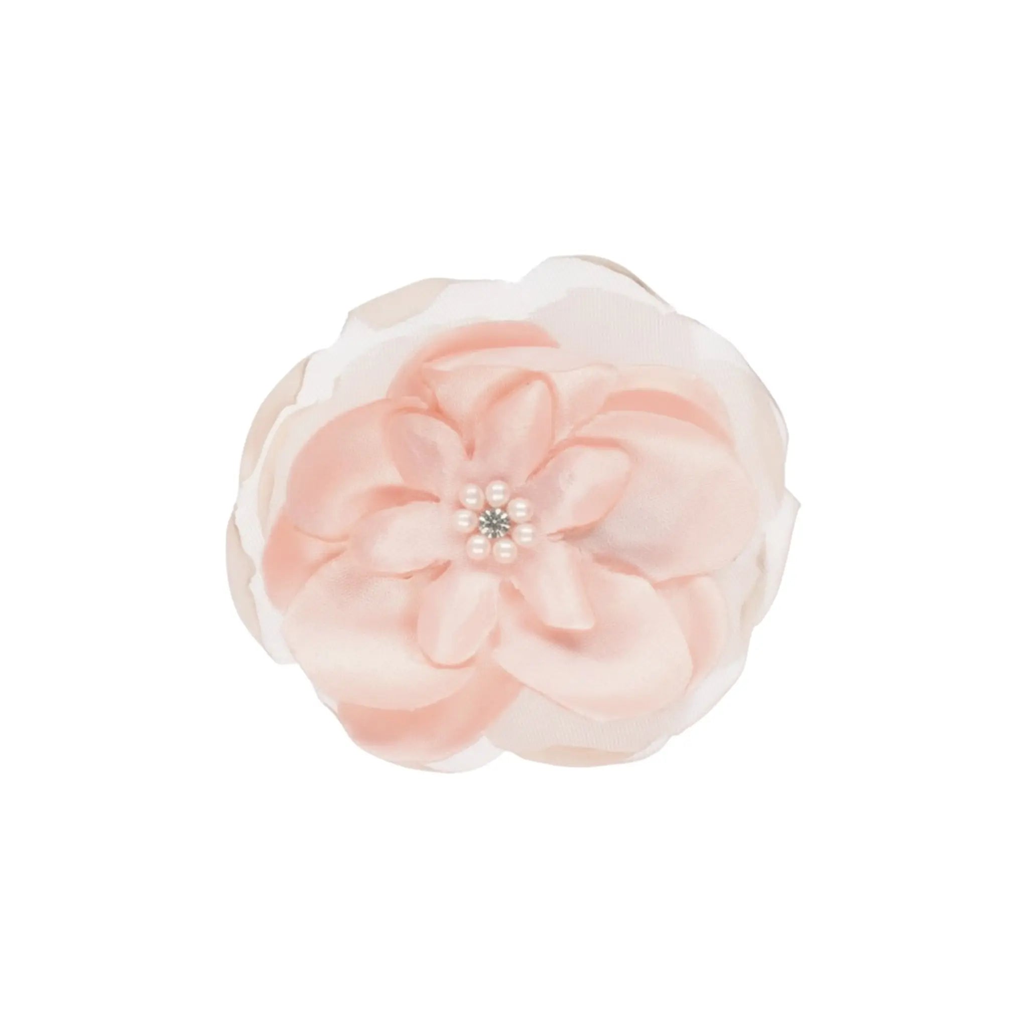 Chiffon off white flower with pearls Cute Cute