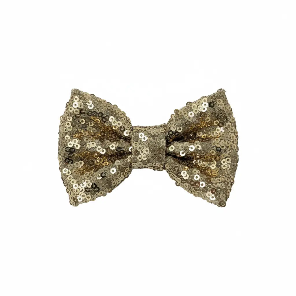 Sequin bow on a clip Cute Cute