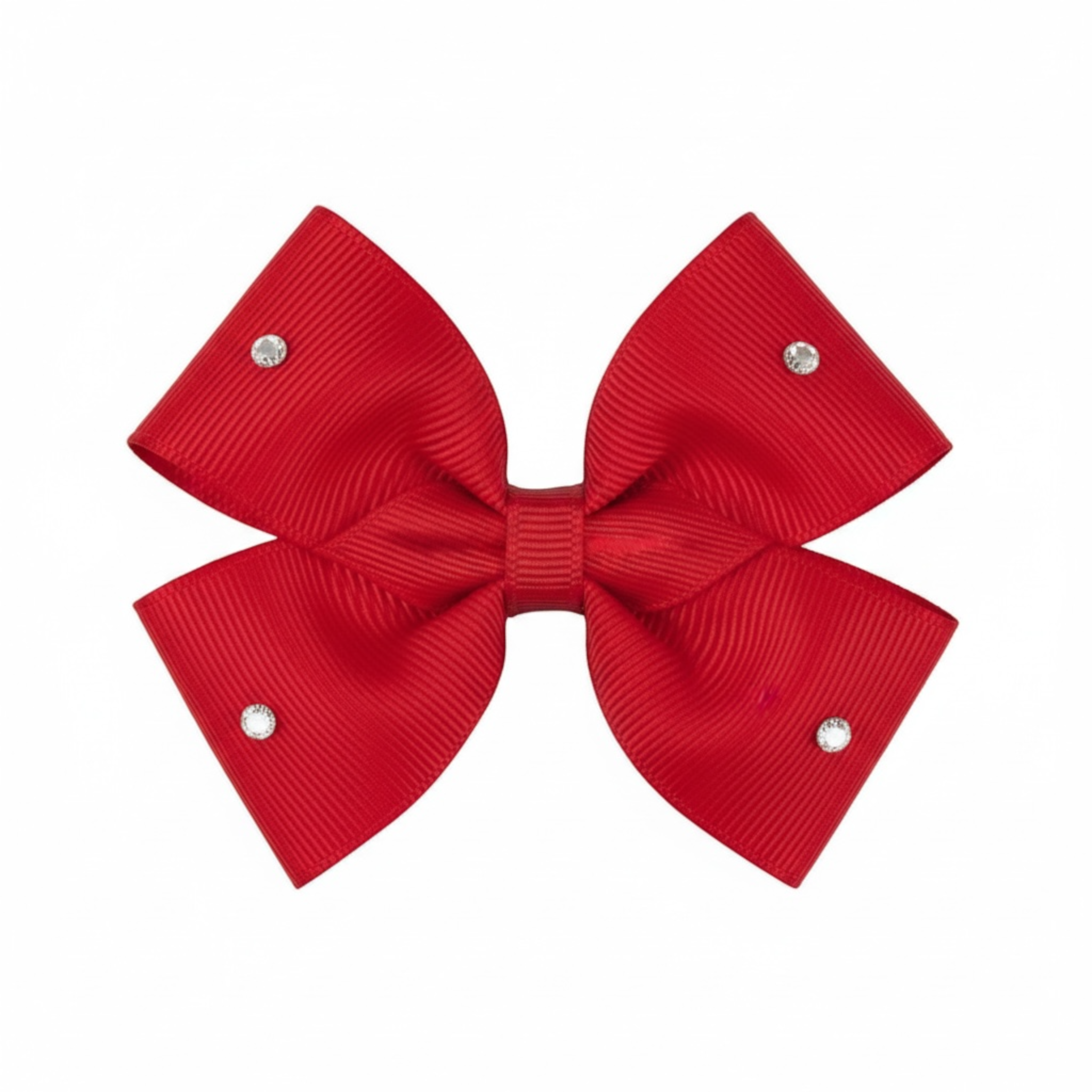 Large double bow with Swarovski crystals