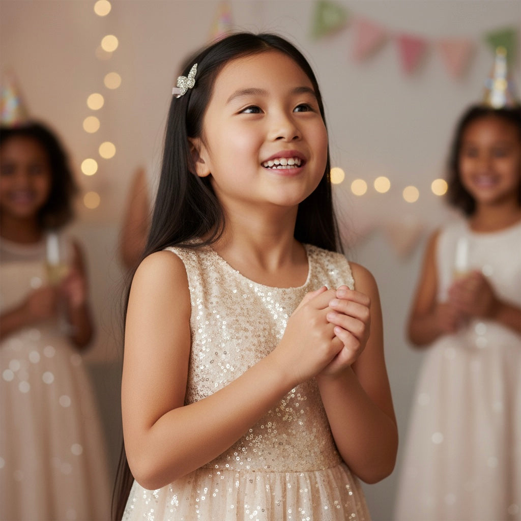 Champagne glitter butterfly