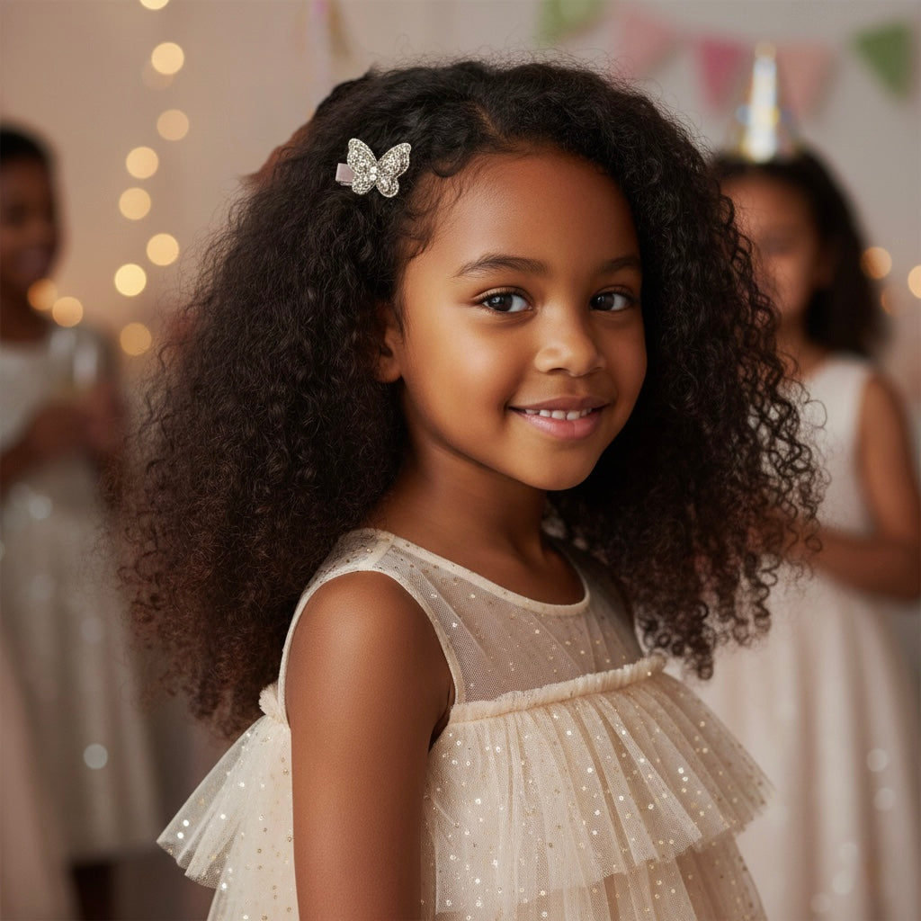 Champagne glitter butterfly