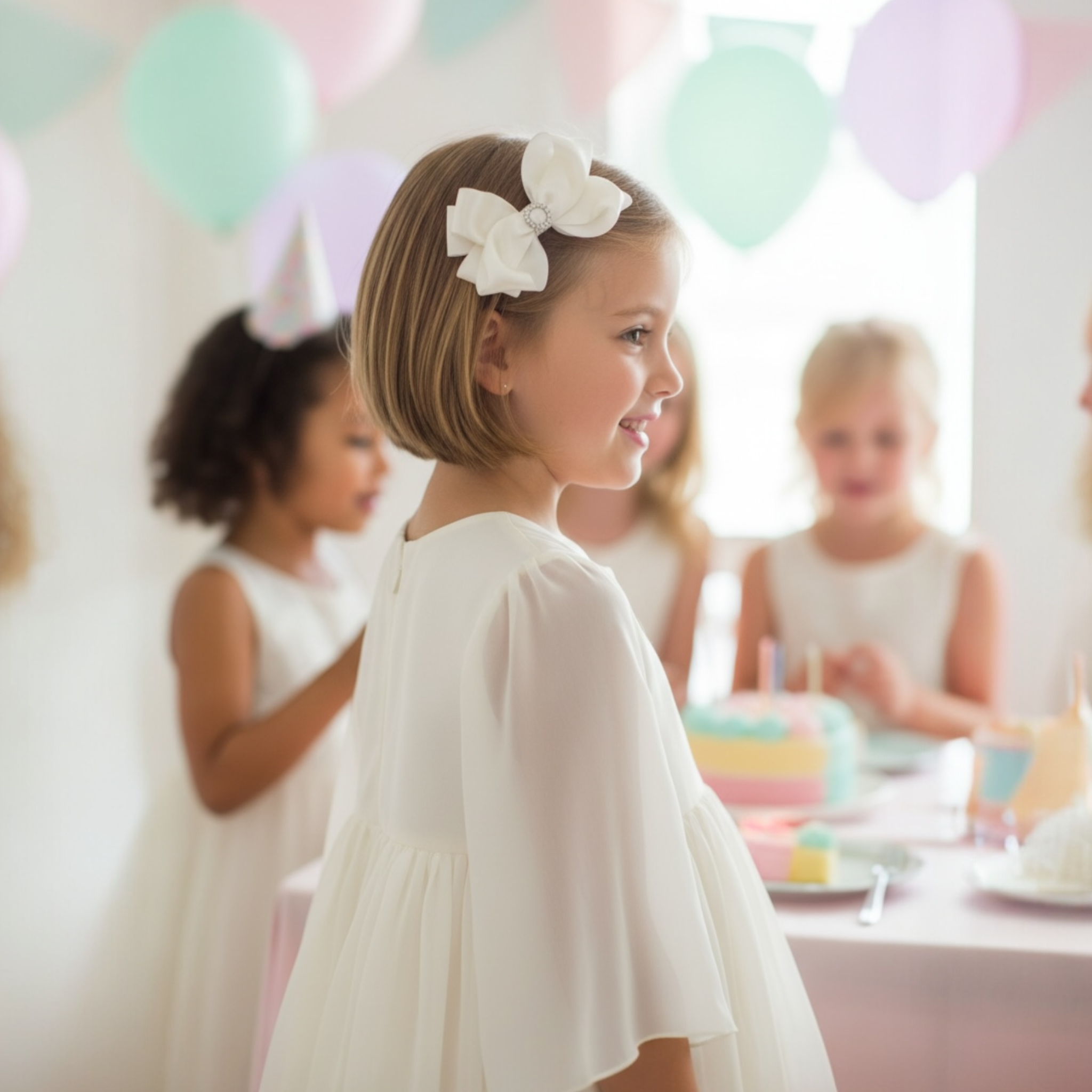 Large double satin bow with diamante rhinestone