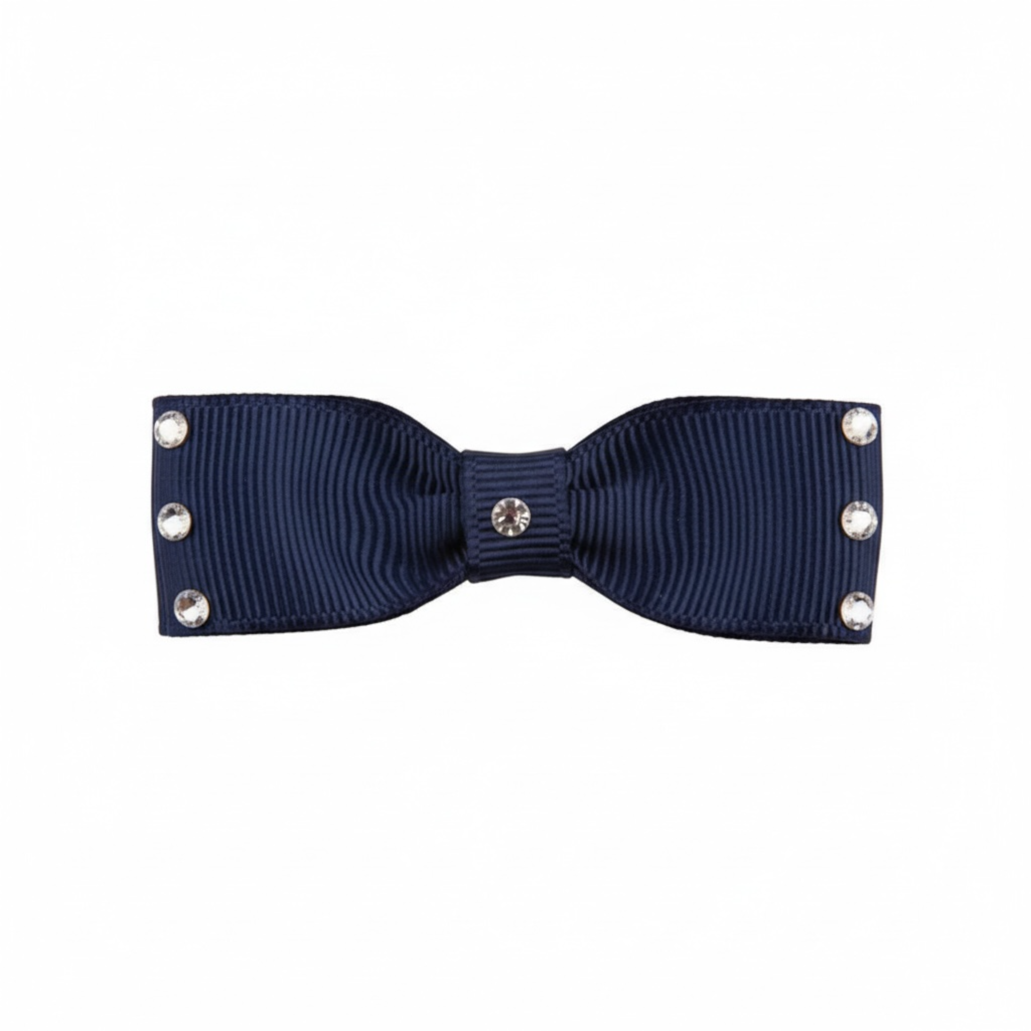 Small single bow with Swarovski crystals