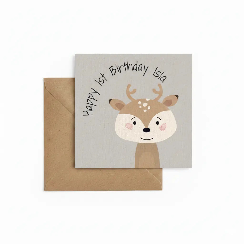 Personalised Happy Birthday with childs name Cute Cute